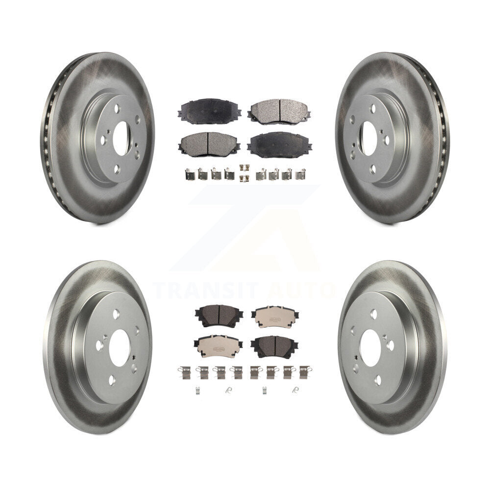 Transit Auto KGT-102787 Disc Brake Kit for 2019 Toyota Corolla - Front and Rear