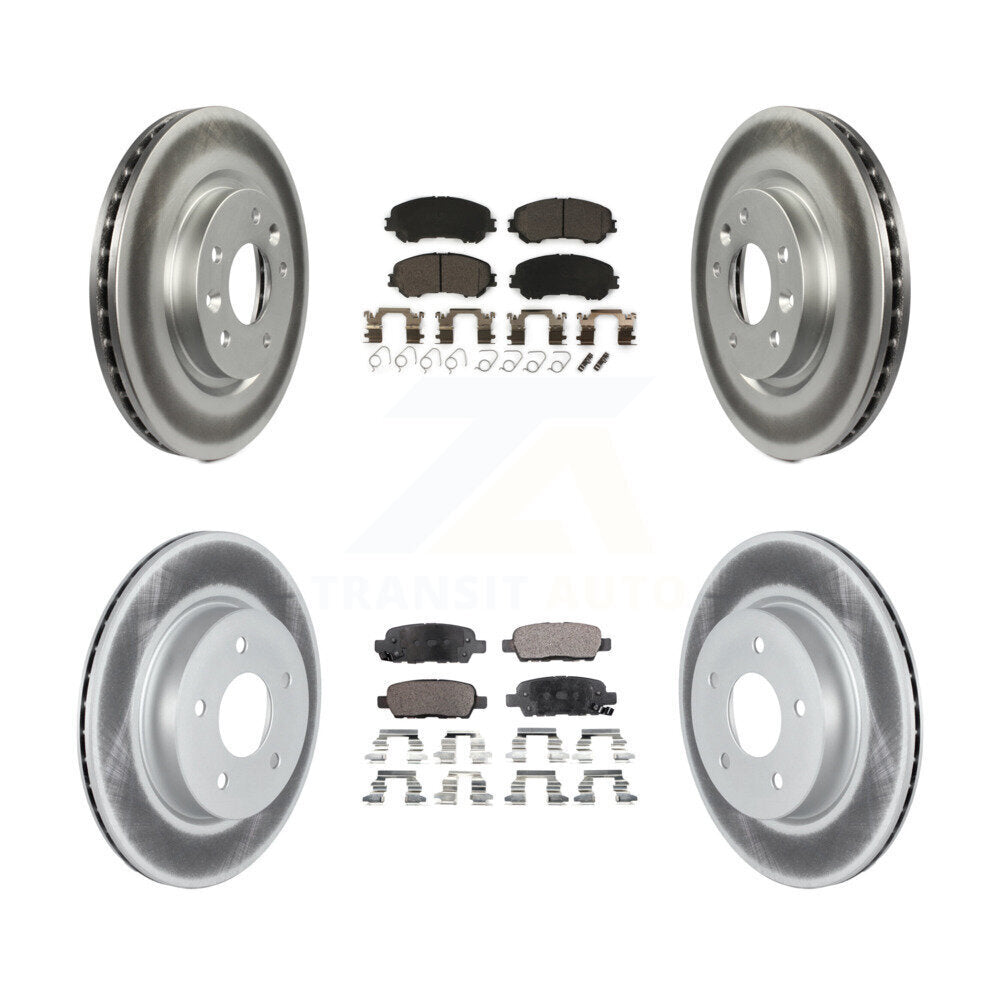 Transit Auto KGT-102793 Disc Brake Kit for 2017-2019 Nissan Rogue Sport, Nissan Qashqai - Front and Rear