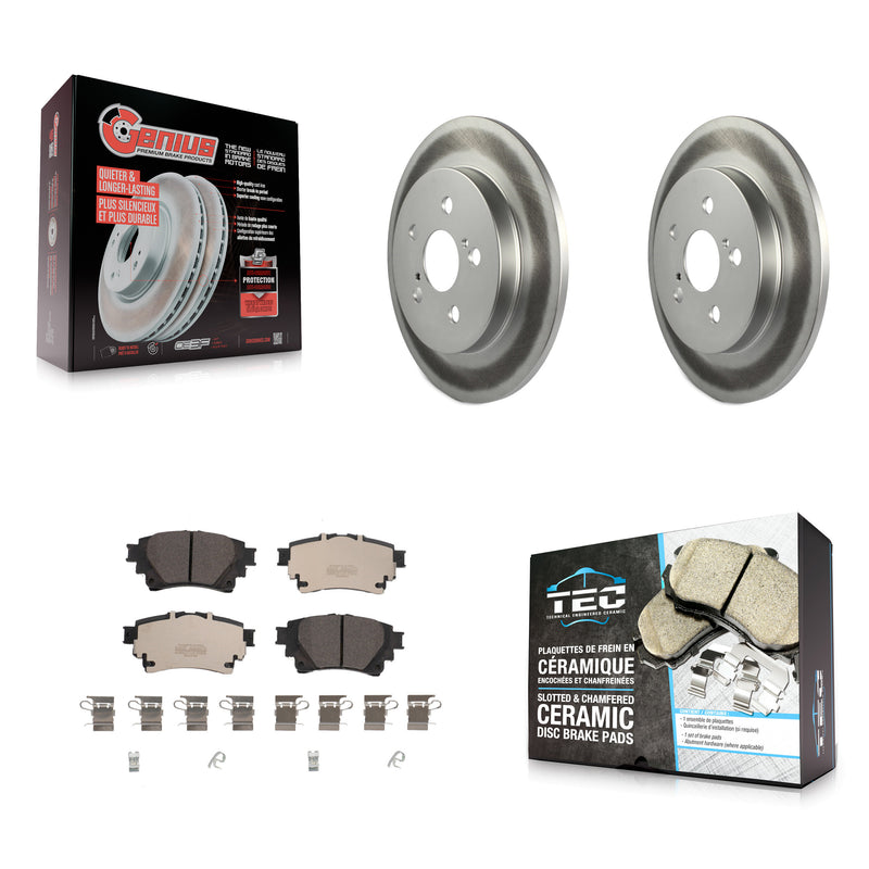 Transit Auto KGT-102802 Disc Brake Kit for 2019 Toyota Corolla - Rear