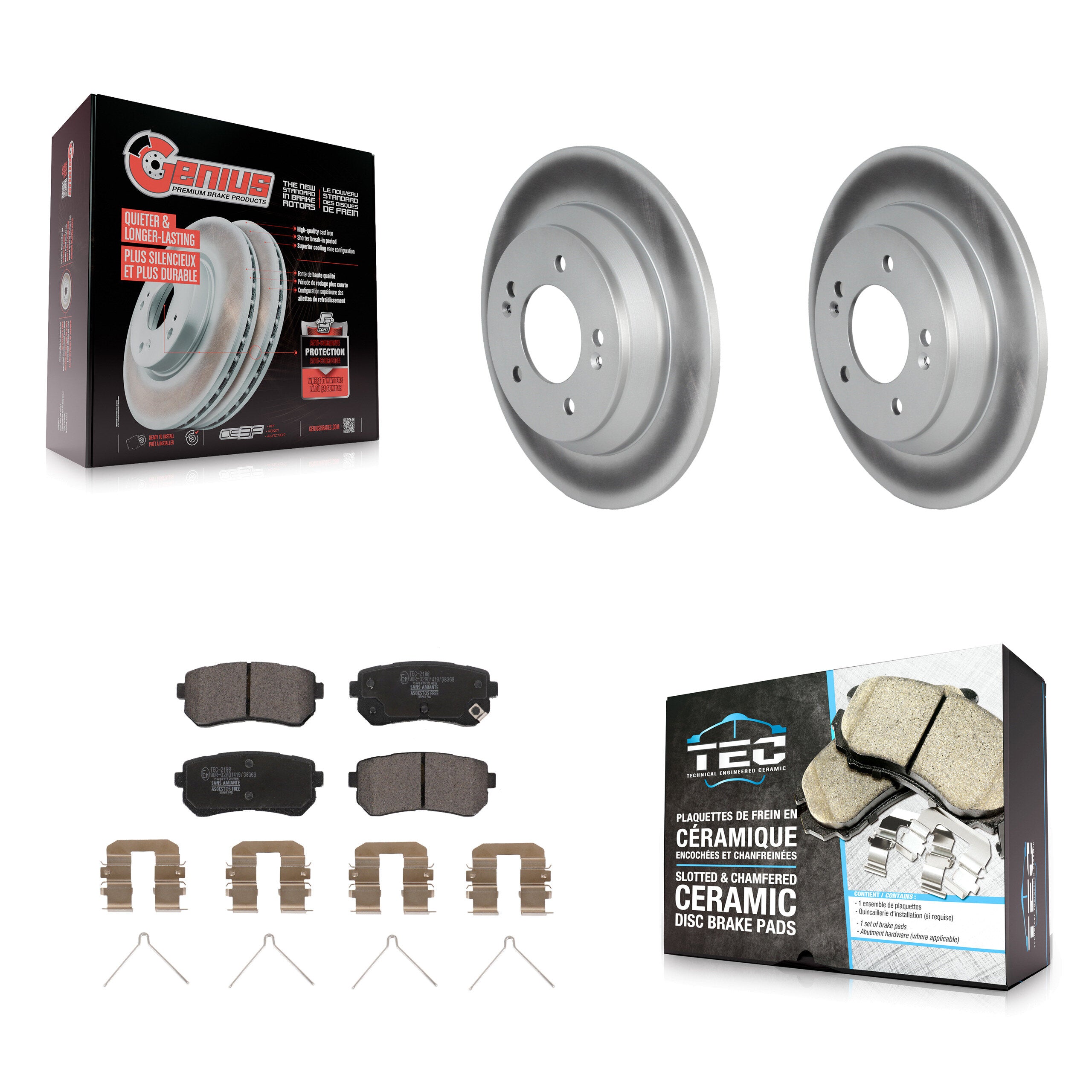 Transit Auto KGT-102803 Disc Brake Kit for 2018-2023 Hyundai Kona - Rear