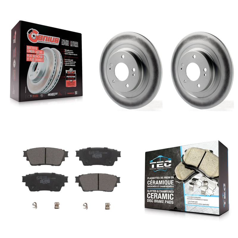 Transit Auto KGT-102810 Disc Brake Kit for 2017-2022 Mitsubishi Eclipse Cross, Mitsubishi Outlander PHEV, Mitsubishi Outlander - Rear