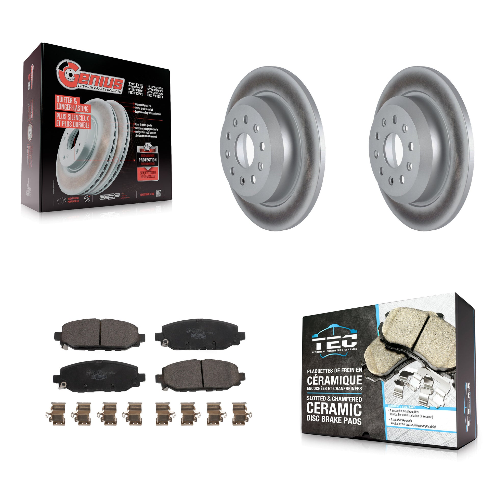 Transit Auto KGT-102811 Disc Brake Kit for 2018-2020 Jeep Wrangler - Rear