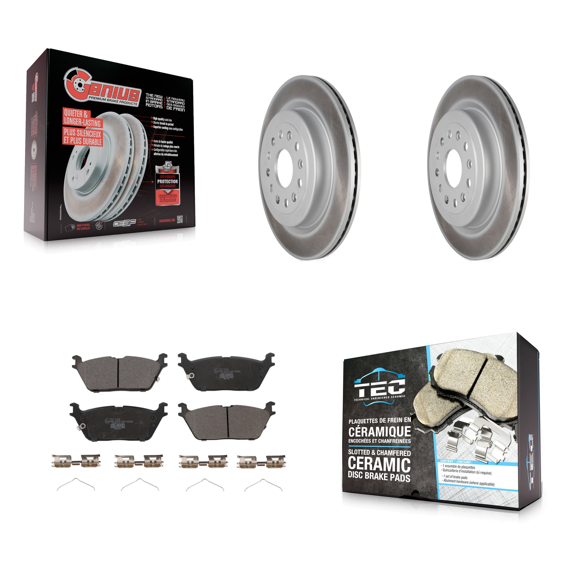 Transit Auto KGT-102813 Disc Brake Kit for 2019-2024 Ram 1500 - Rear
