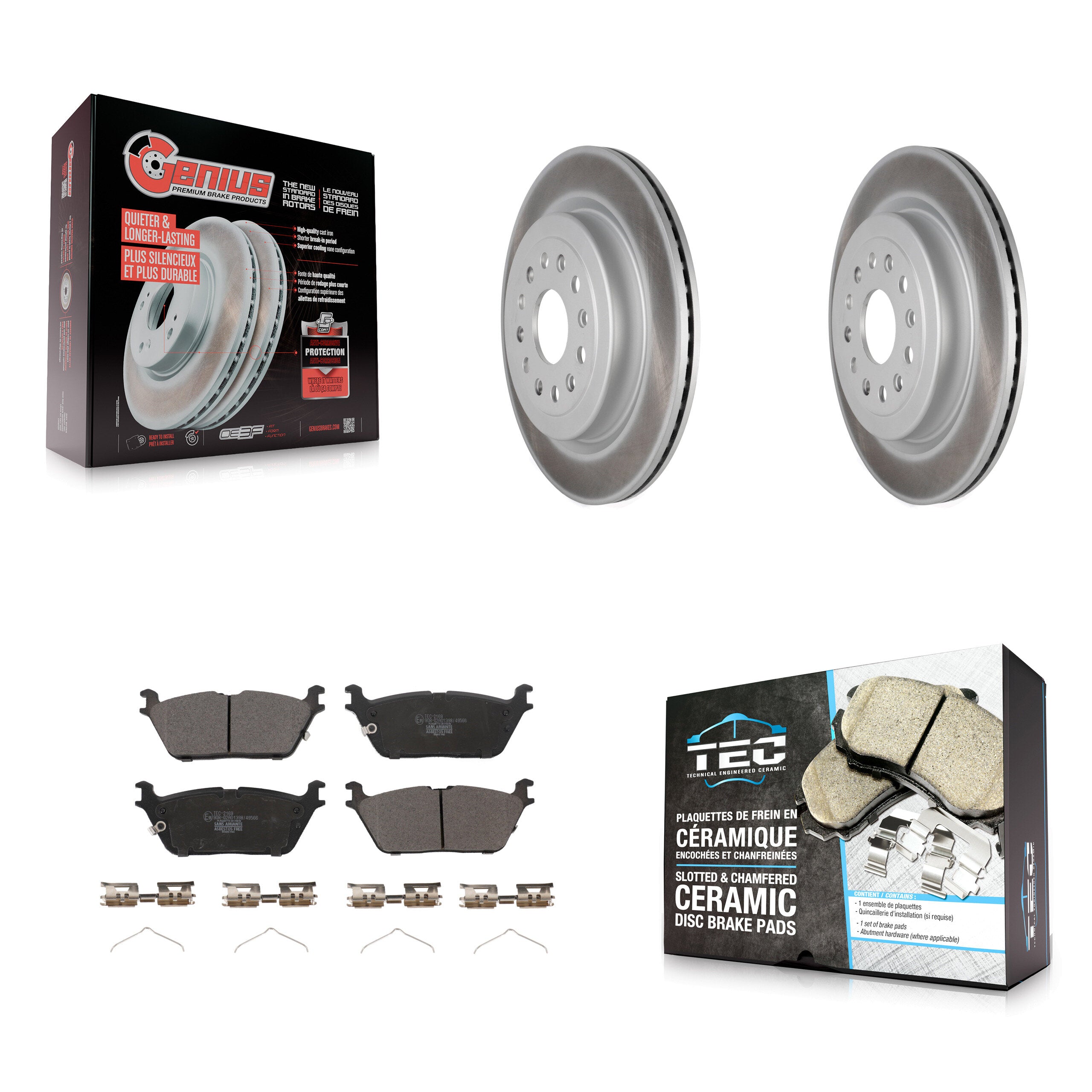 Transit Auto KGT-102813 Disc Brake Kit for 2019-2024 Ram 1500 - Rear