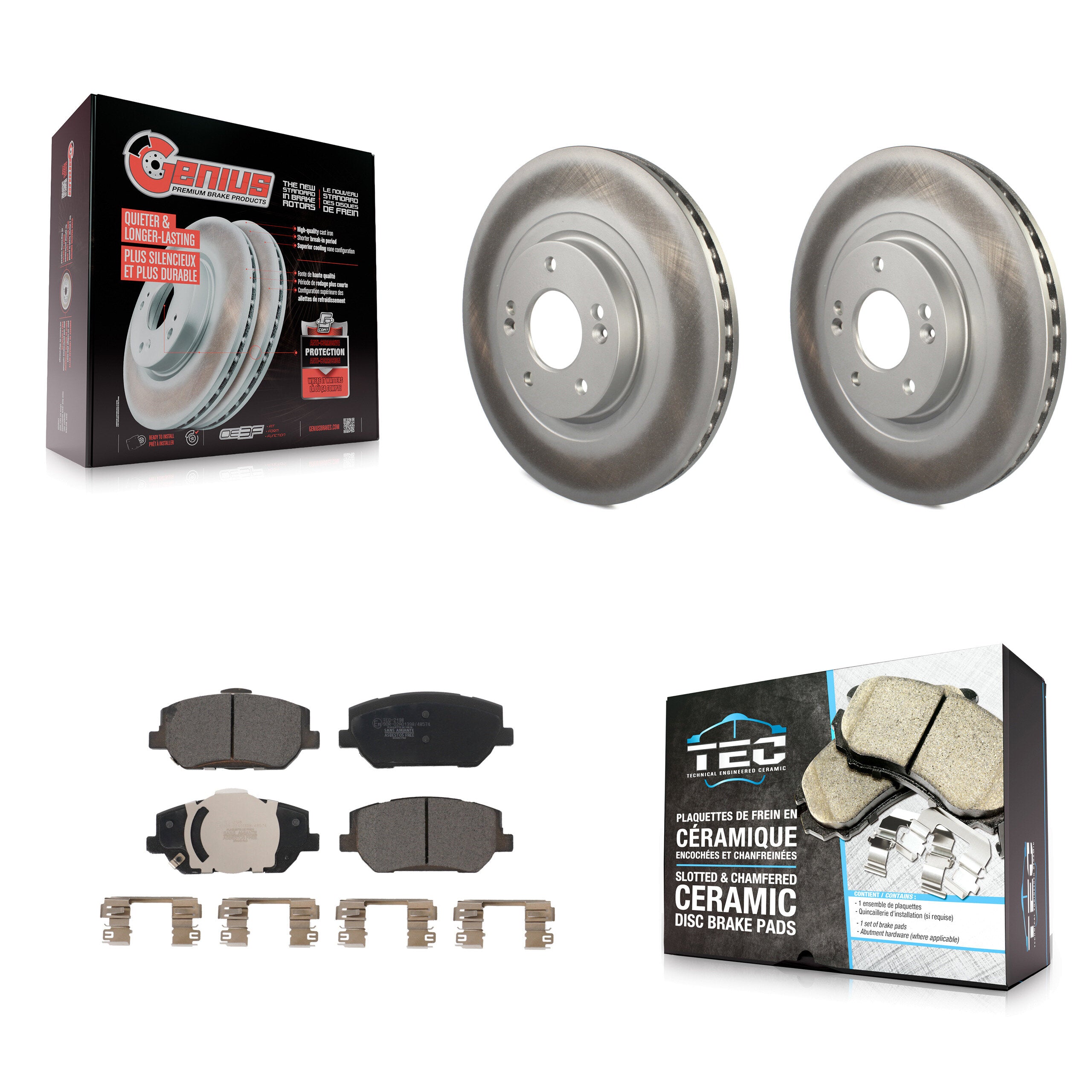 Transit Auto KGT-102817 Disc Brake Kit for 2019-2020 Hyundai Santa Fe - Front