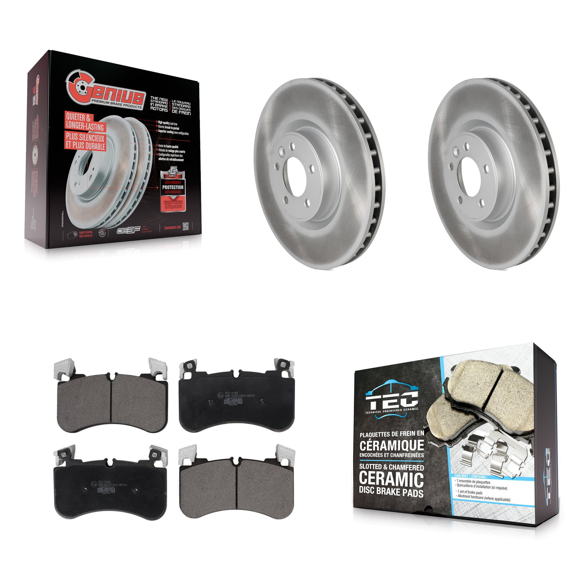 Transit Auto KGT-102821 Disc Brake Kit for 2018-2021 Land Rover Range Rover, Land Rover Range Rover Sport - Front
