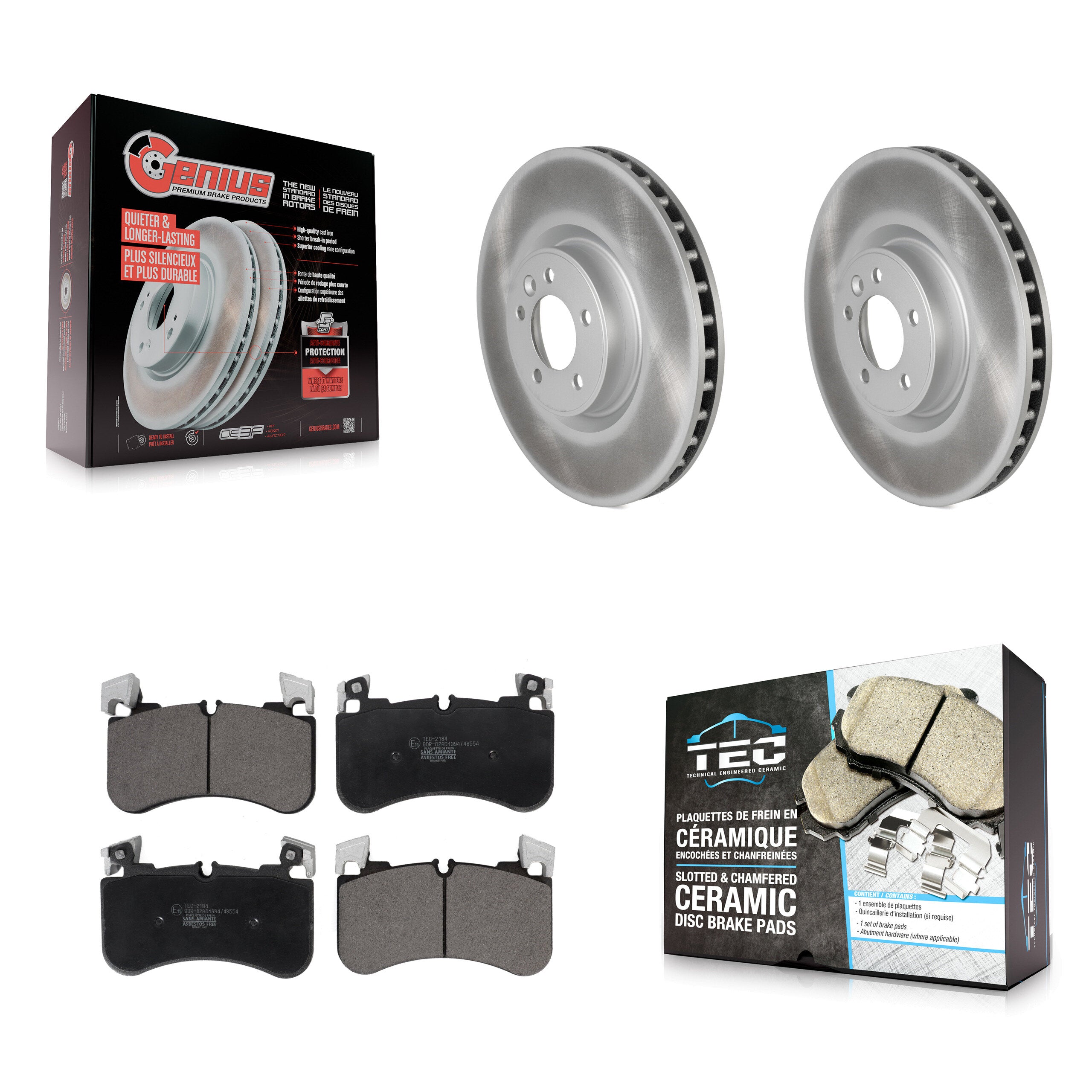 Transit Auto KGT-102821 Disc Brake Kit for 2018-2021 Land Rover Range Rover, Land Rover Range Rover Sport - Front