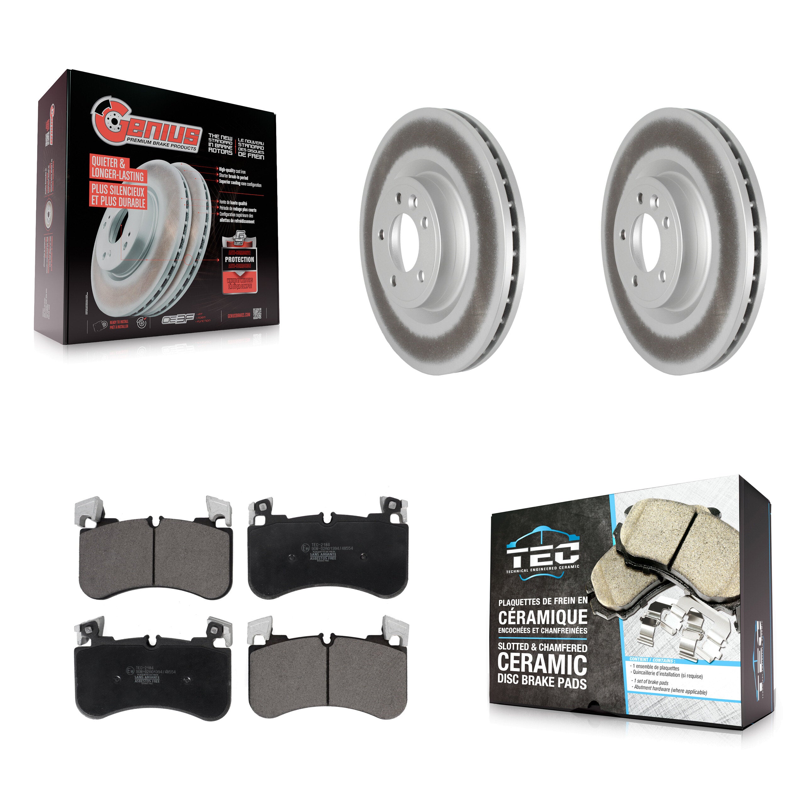 Transit Auto KGT-102822 Disc Brake Kit for 2018-2022 Land Rover Range Rover, Land Rover Range Rover Sport, Land Rover Discovery - Front