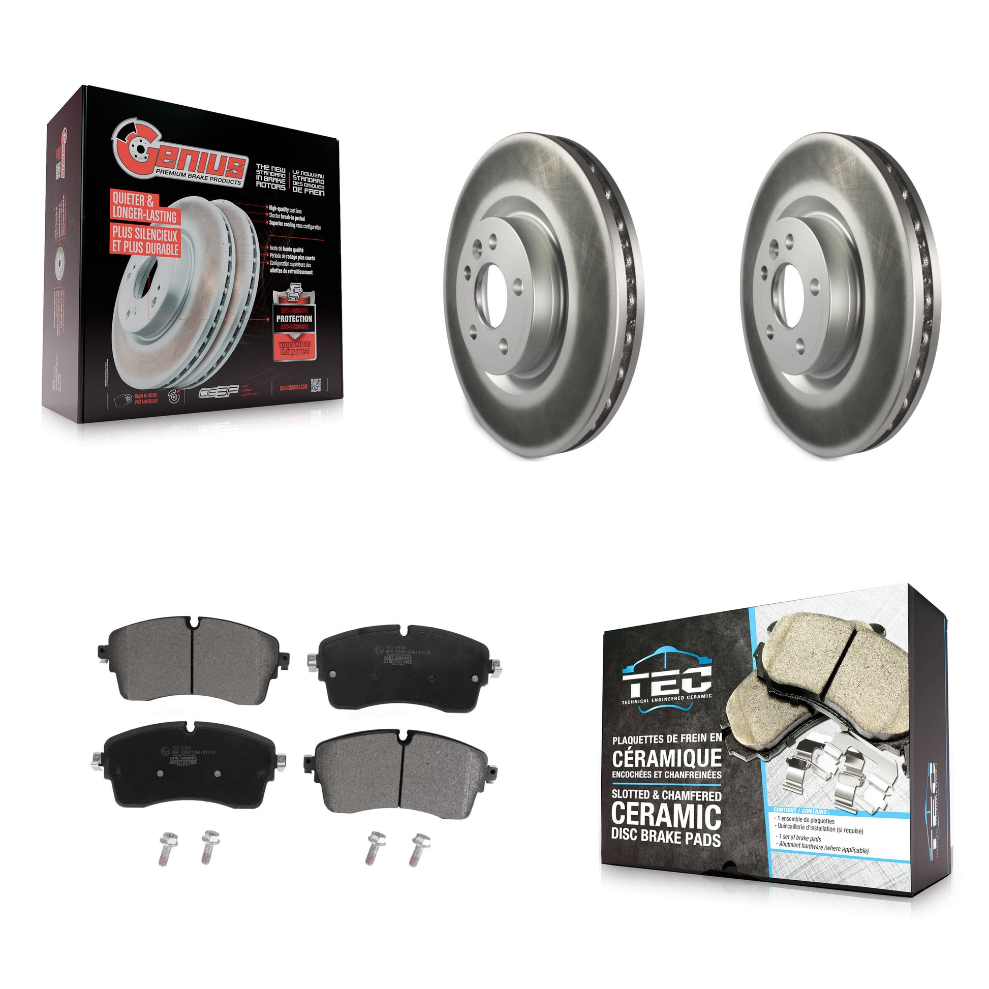 Transit Auto KGT-102828 Disc Brake Kit for 2018-2020 Jaguar E-Pace - Front