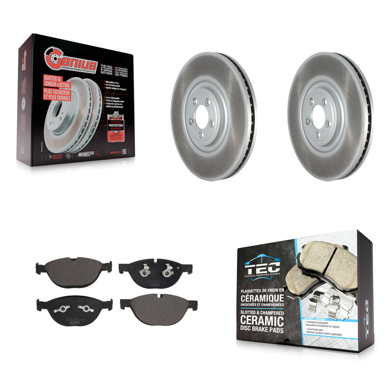 Transit Auto KGT-102830 Disc Brake Kit for 2010-2019 Jaguar XJ, Jaguar XJR575 and More - Front