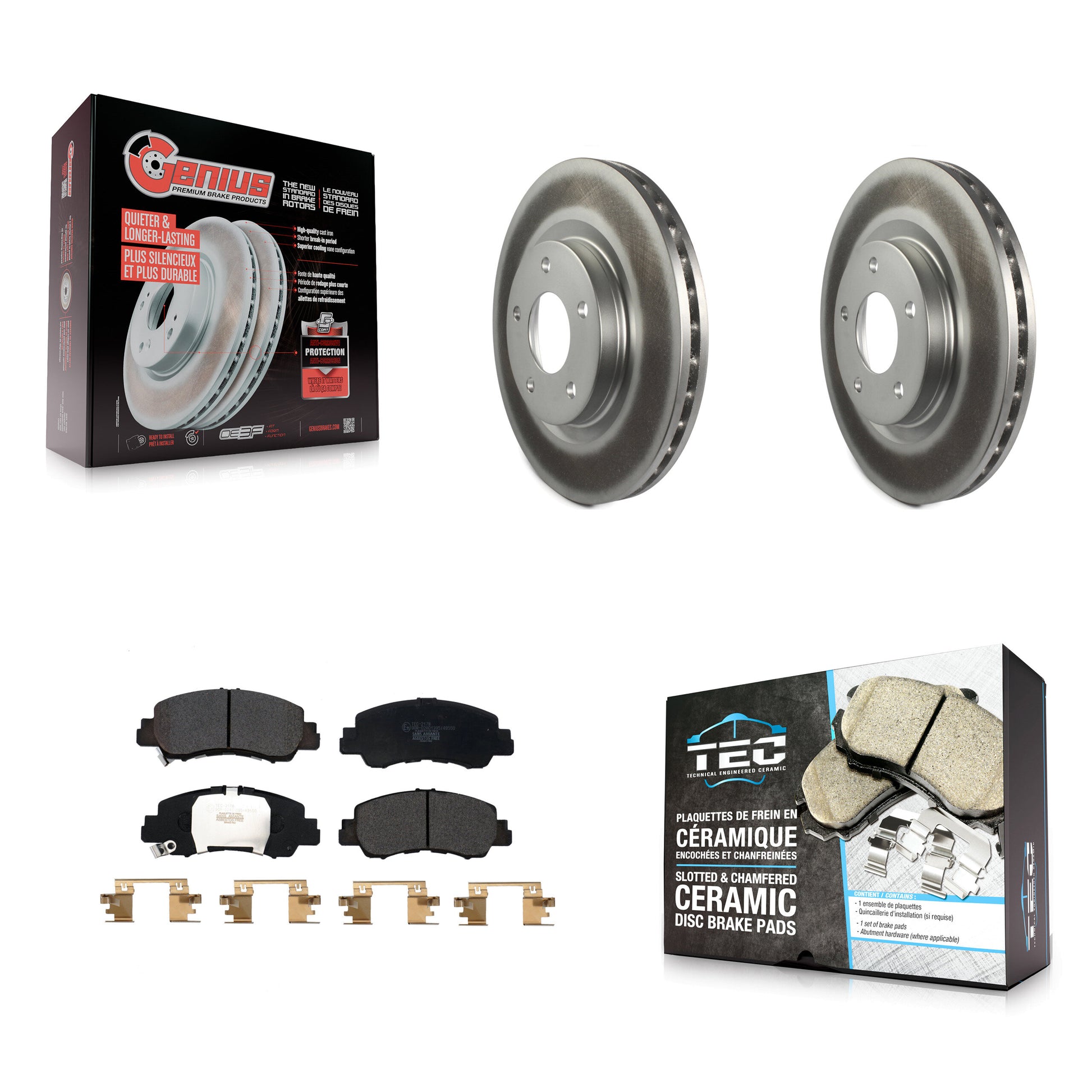 Transit Auto KGT-102832 Disc Brake Kit for 2018-2024 Mitsubishi Eclipse Cross - Front