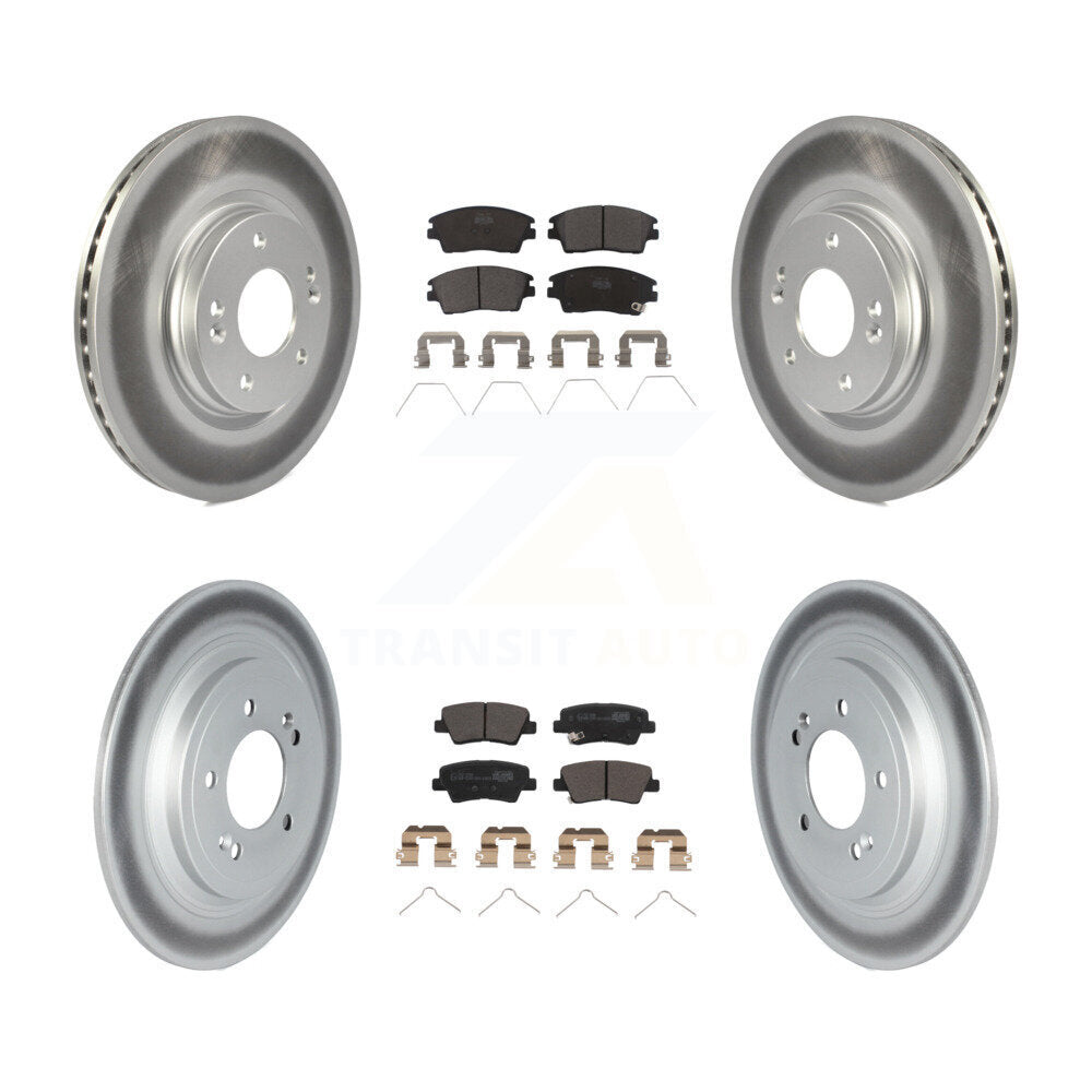 Transit Auto KGT-102835 Disc Brake Kit for 2017-2022 Hyundai Tucson, Kia Sportage - Front and Rear