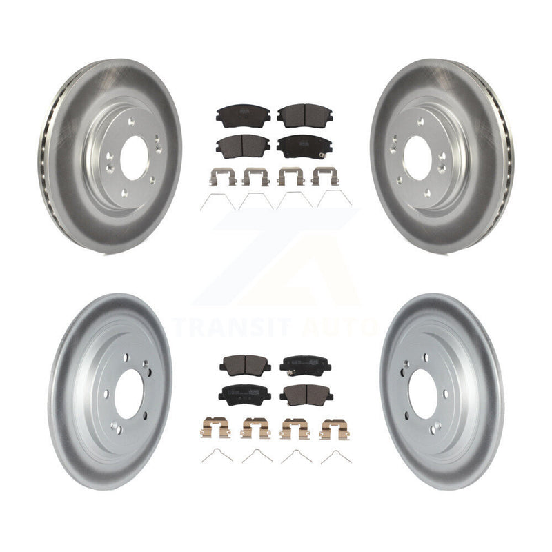 Transit Auto KGT-102835 Disc Brake Kit for 2017-2022 Hyundai Tucson, Kia Sportage - Front and Rear