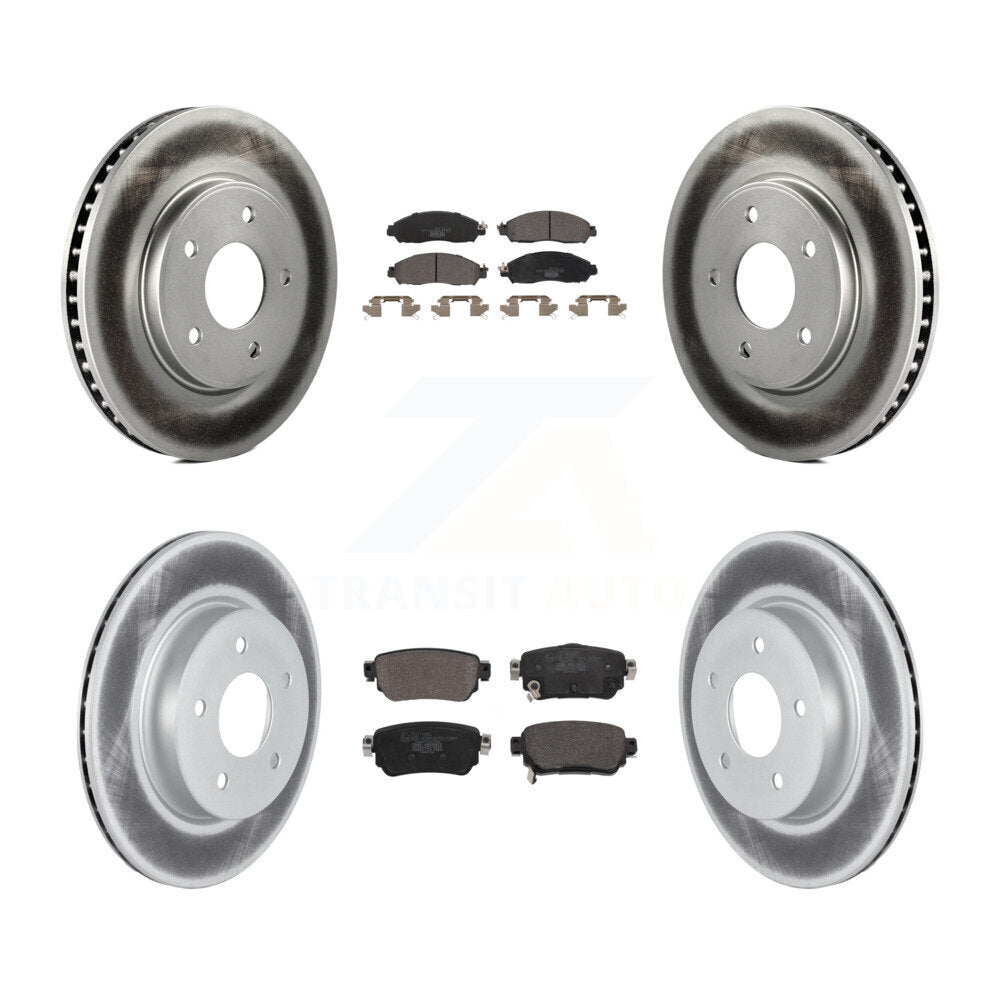Transit Auto KGT-102842 Disc Brake Kit for 2018-2023 Nissan LEAF - Front and Rear