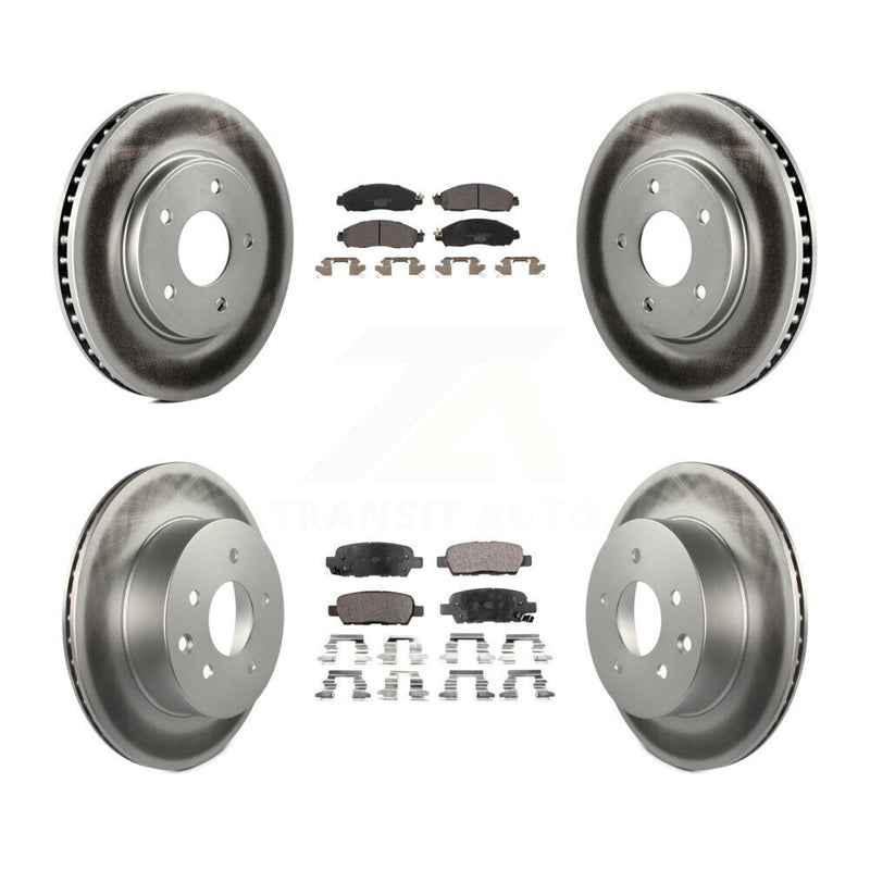 Transit Auto KGT-102843 Disc Brake Kit for 2018-2022 Nissan LEAF - Front and Rear