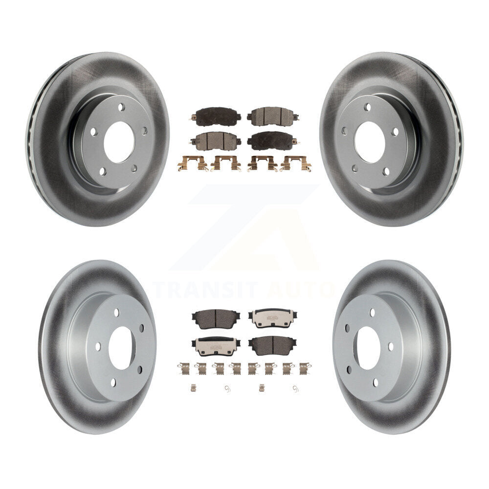 Transit Auto KGT-102852 Disc Brake Kit for 2019-2023 Nissan Altima - Front and Rear