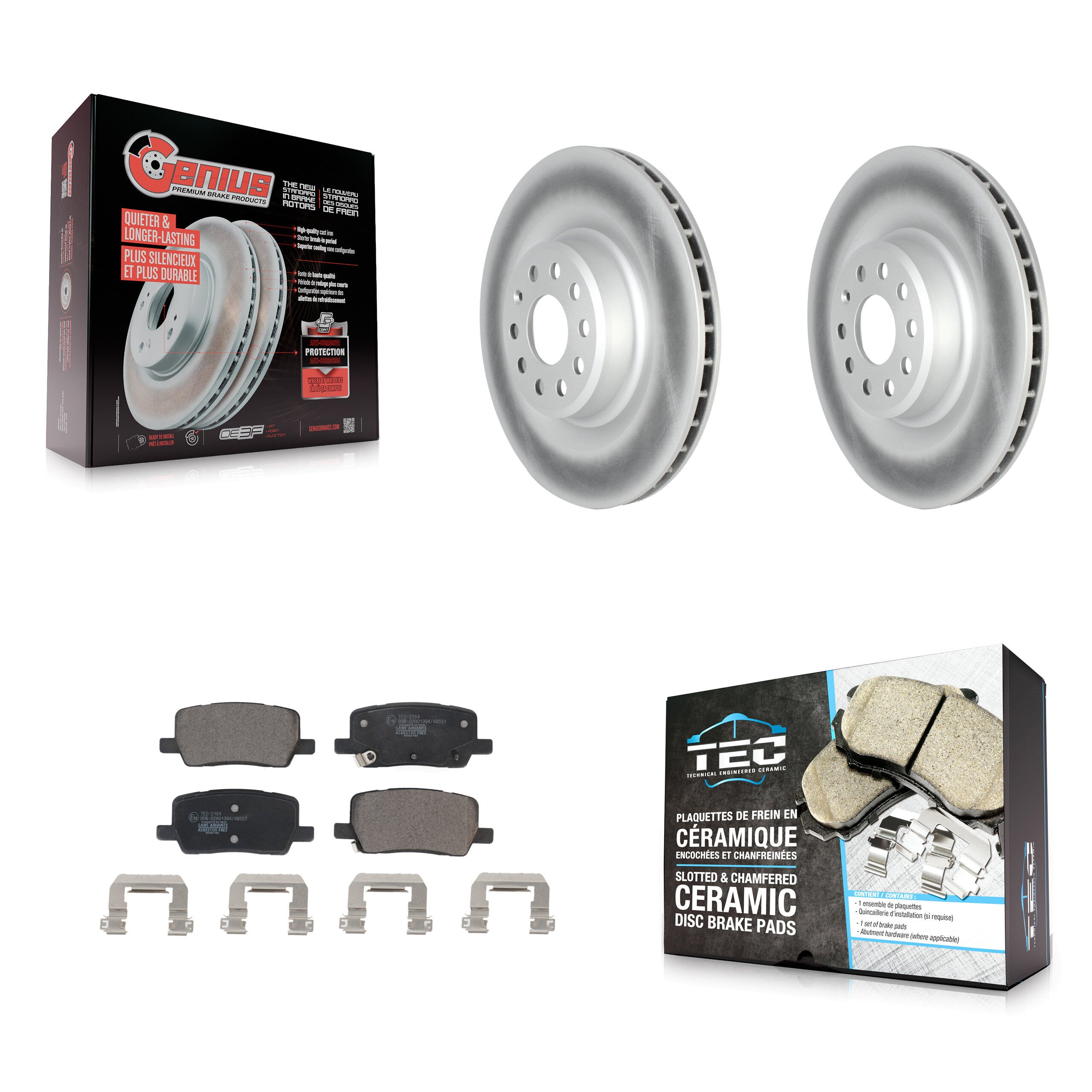 Transit Auto KGT-102856 Disc Brake Kit for 2017-2020 Tesla S, Tesla X - Rear