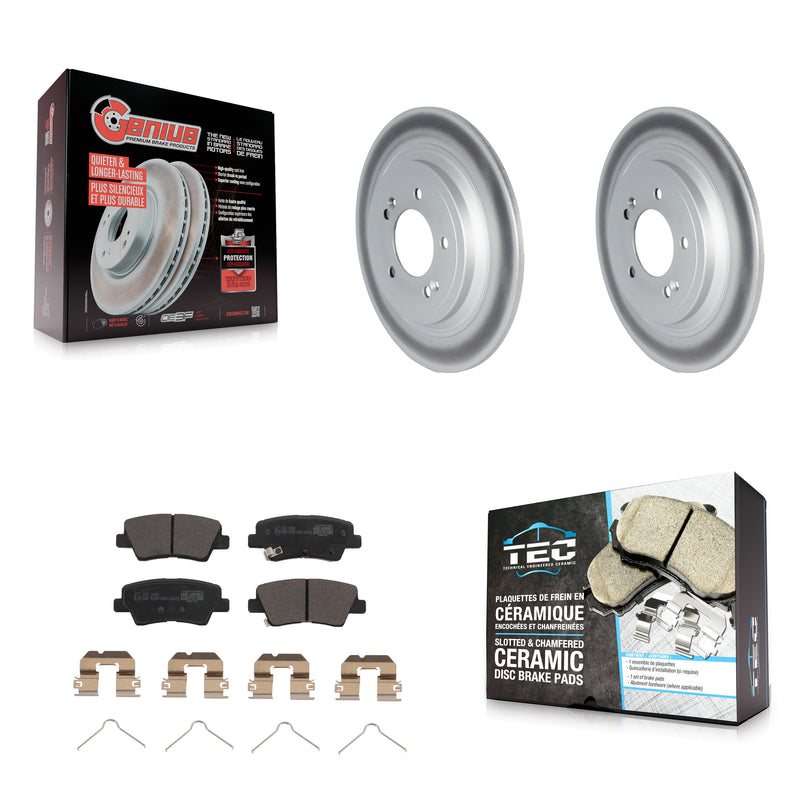 Transit Auto KGT-102858 Disc Brake Kit for 2017-2022 Hyundai Nexo, Hyundai Tucson, Kia Sportage - Rear