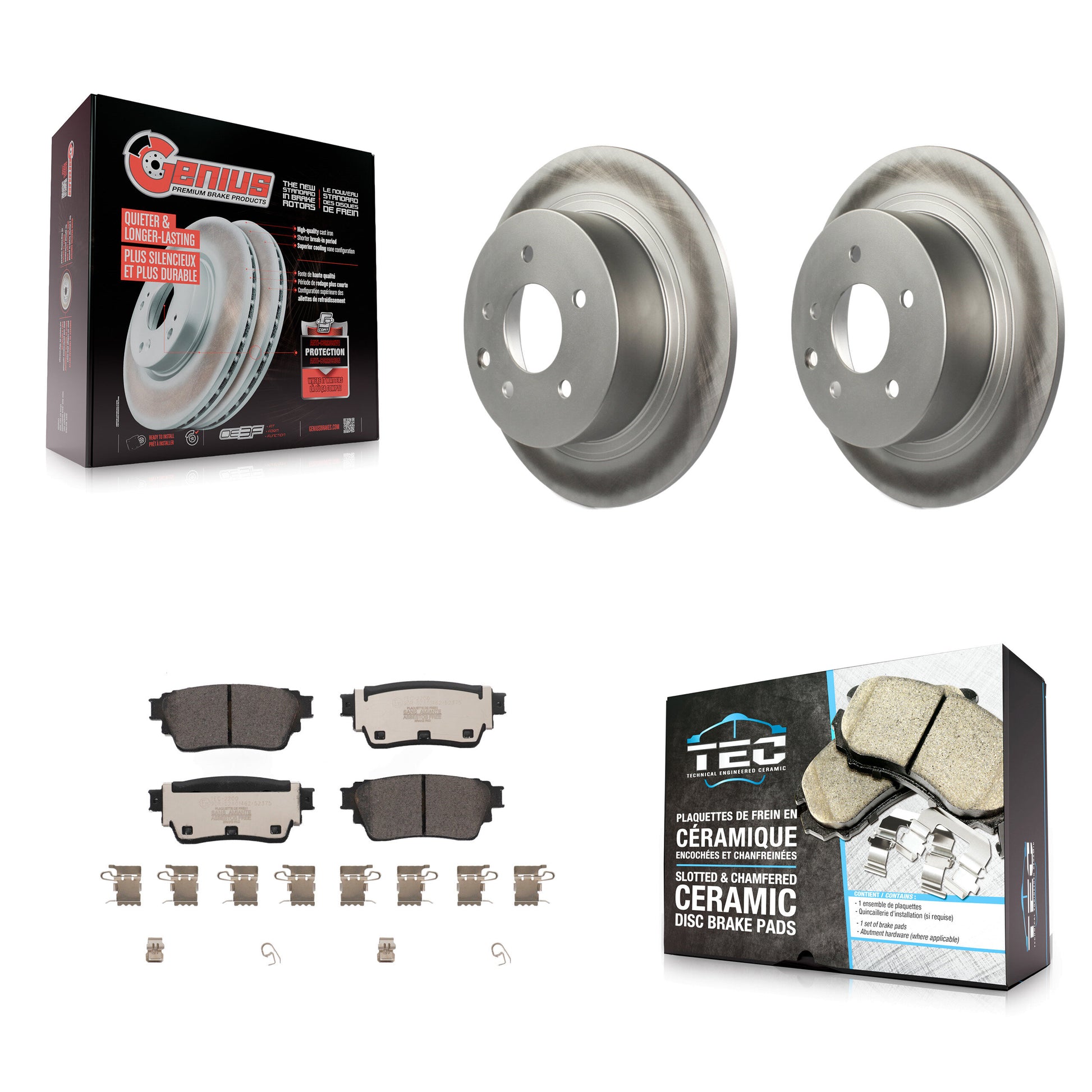 Transit Auto KGT-102860 Disc Brake Kit for 2019-2020 Nissan Altima - Rear
