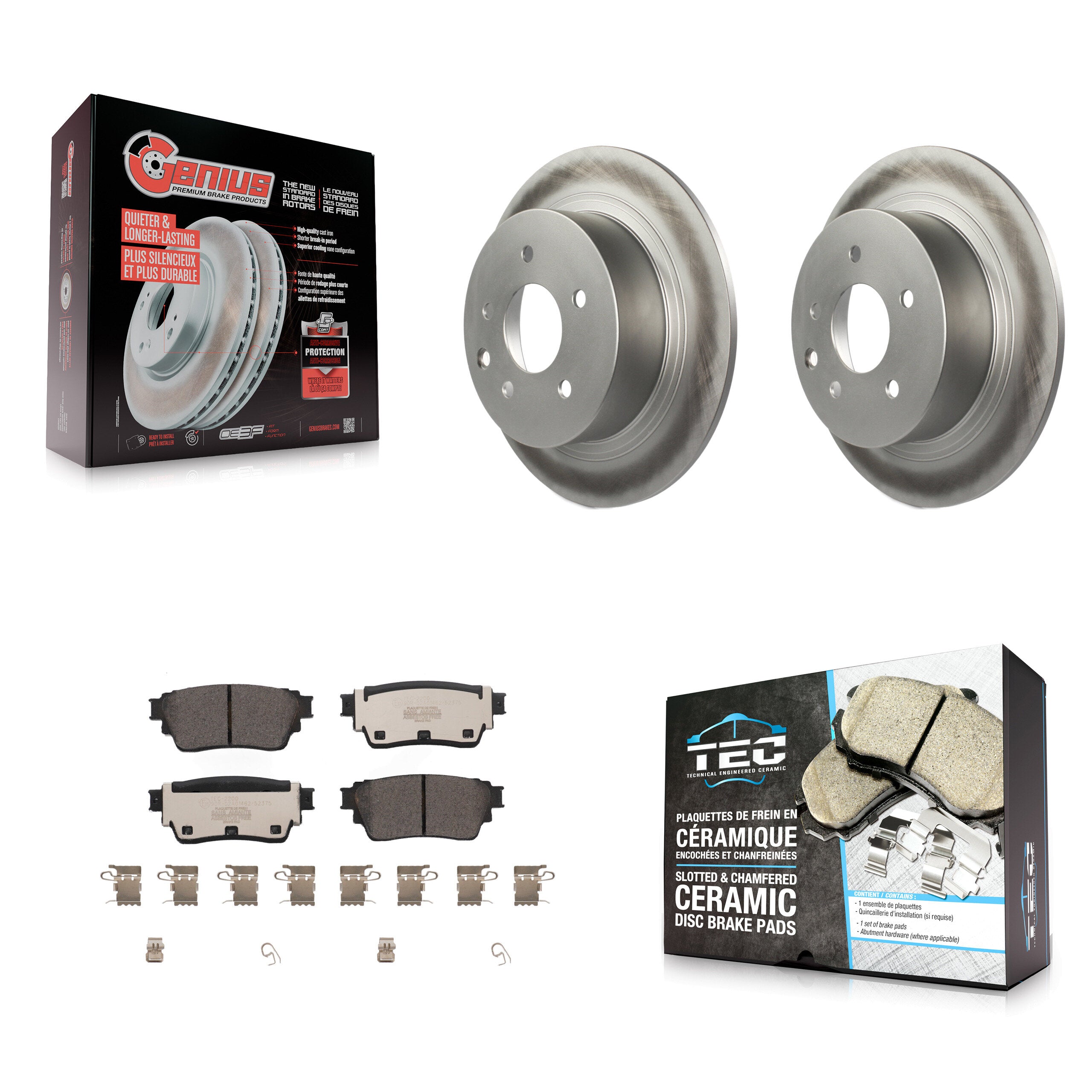 Transit Auto KGT-102860 Disc Brake Kit for 2019-2020 Nissan Altima - Rear
