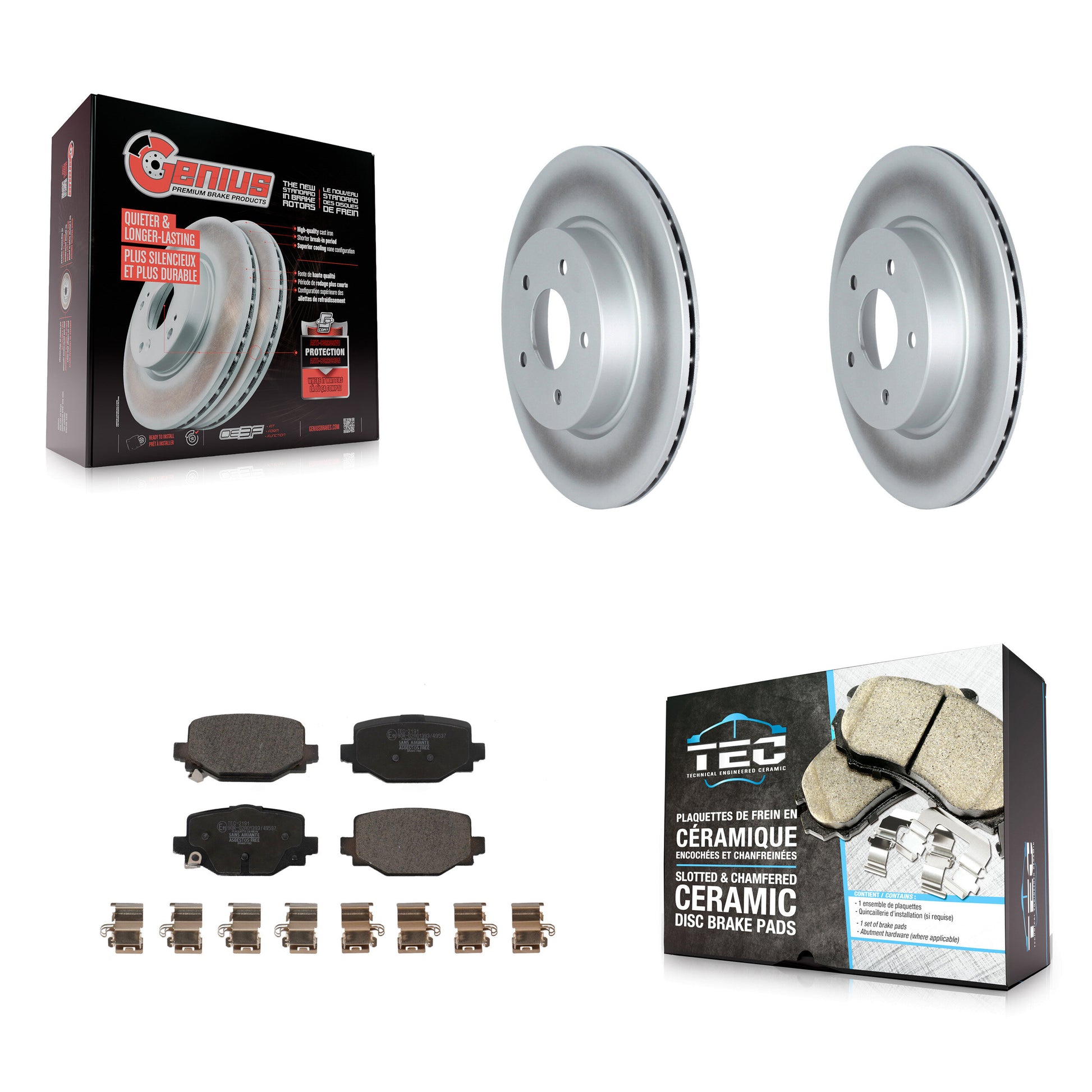Transit Auto KGT-102865 Disc Brake Kit for 2019-2024 INFINITI QX55, INFINITI QX50 - Rear