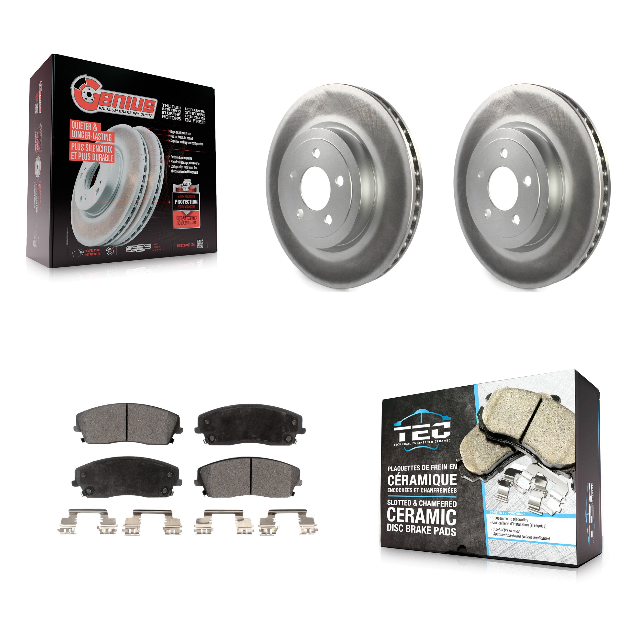 Transit Auto KGT-102867 Disc Brake Kit for 2015-2018 Dodge Charger - Front