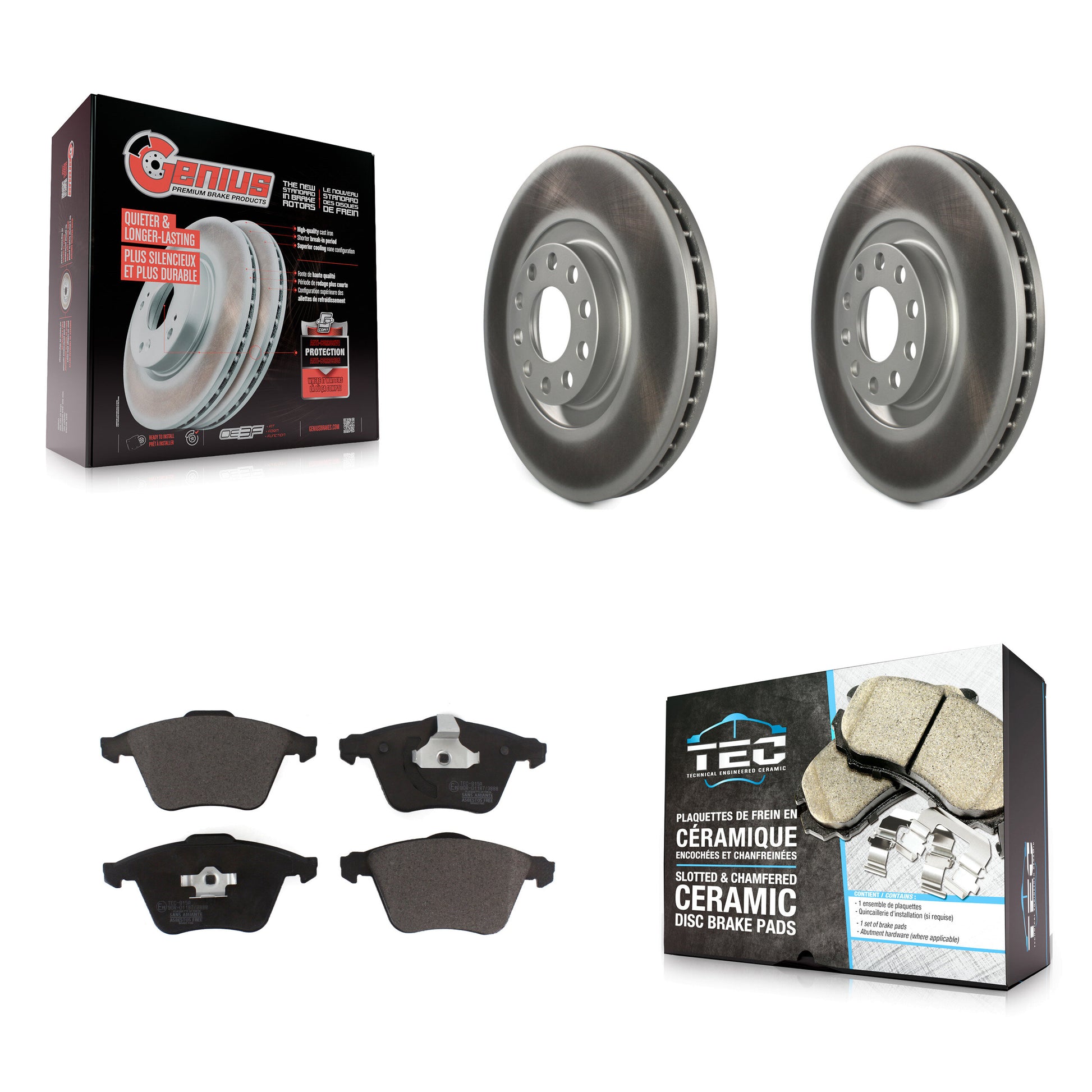Transit Auto KGT-102868 Disc Brake Kit for 2002-2004 Audi A6 Quattro - Front