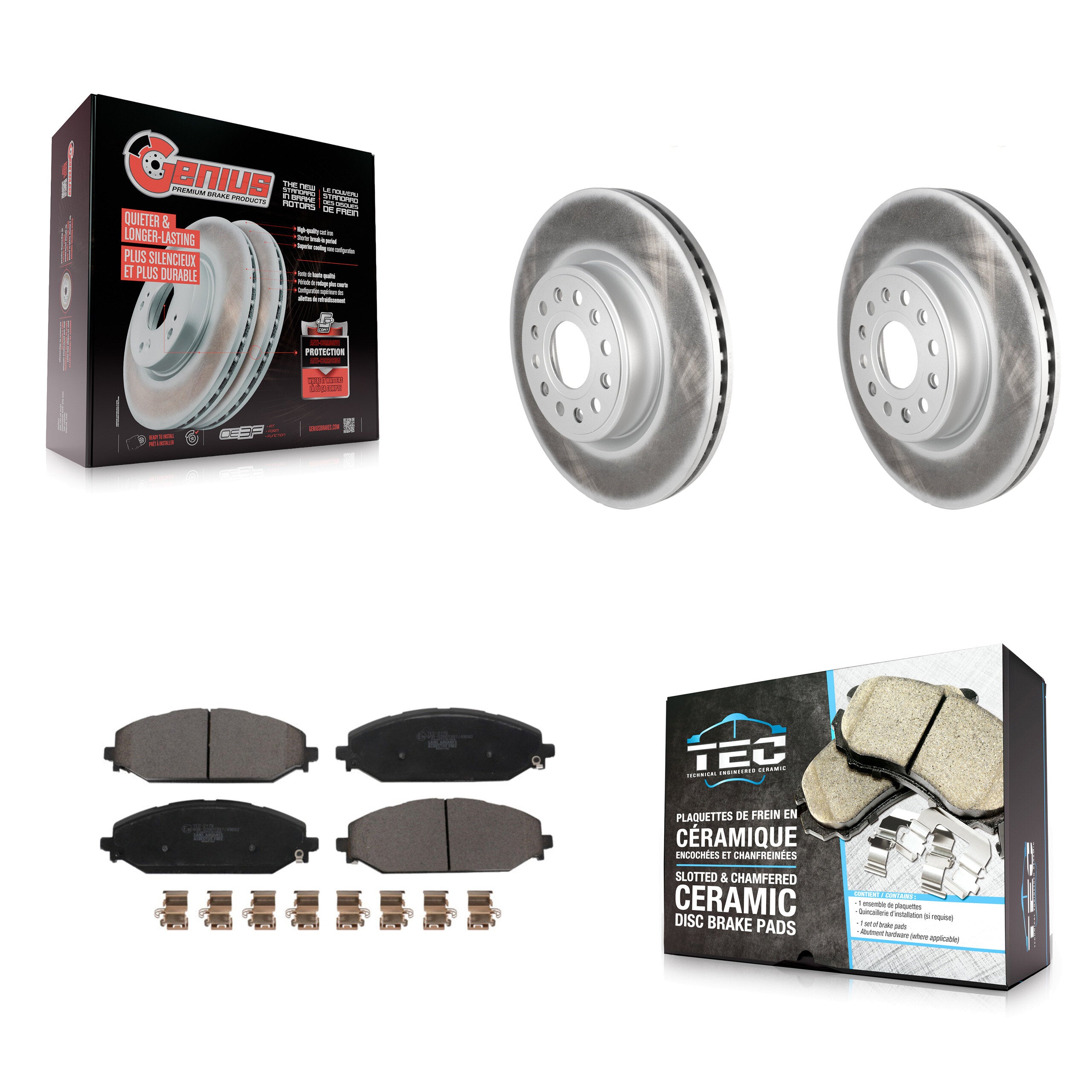 Transit Auto KGT-102870 Disc Brake Kit for 2019-2024 Ram 1500 - Front