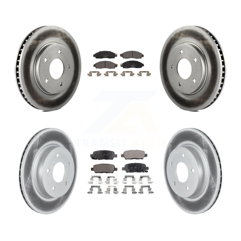 Transit Auto KGT-102882 Disc Brake Kit for 2018 Nissan LEAF - Front and Rear