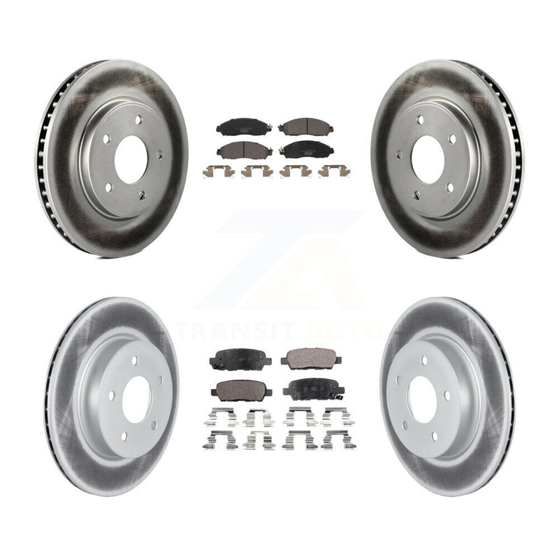 Transit Auto KGT-102882 Disc Brake Kit for 2018 Nissan LEAF - Front and Rear