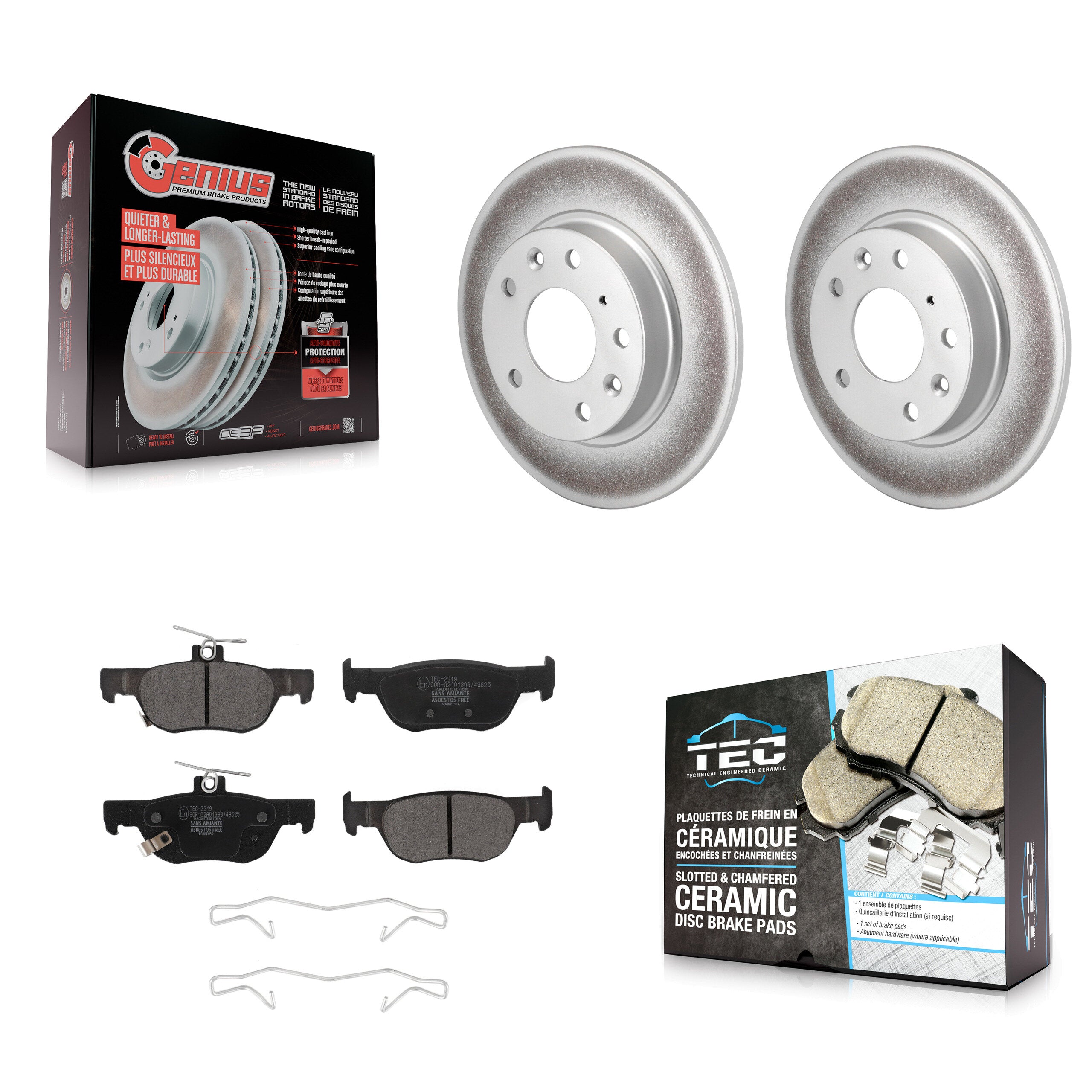 Transit Auto KGT-102886 Disc Brake Kit for 2019-2023 Mazda CX-30, Mazda 3, Mazda 3 Sport - Rear