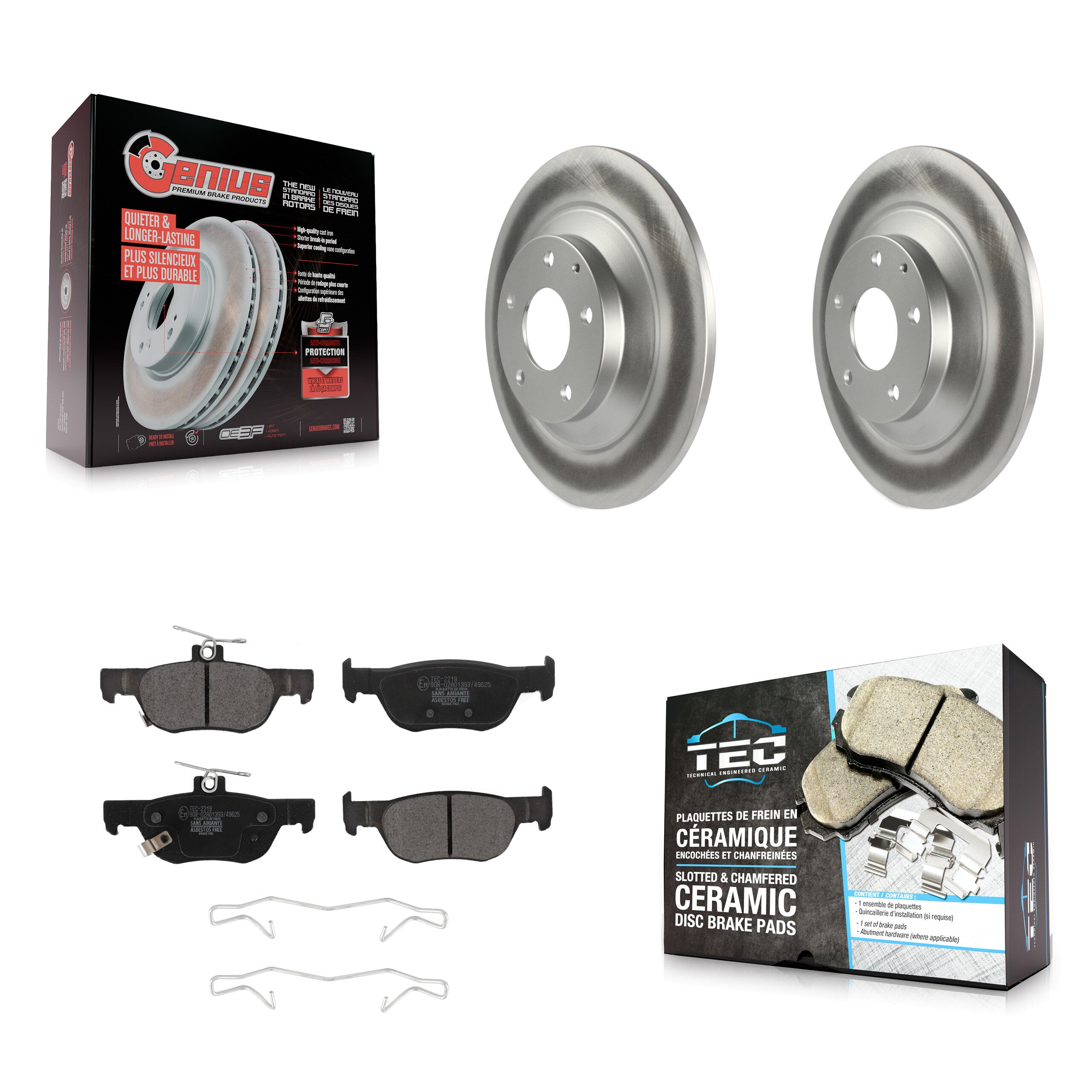 Transit Auto KGT-102887 Disc Brake Kit for 2020-2023 Mazda MX-30 EV, Mazda CX-30 - Rear