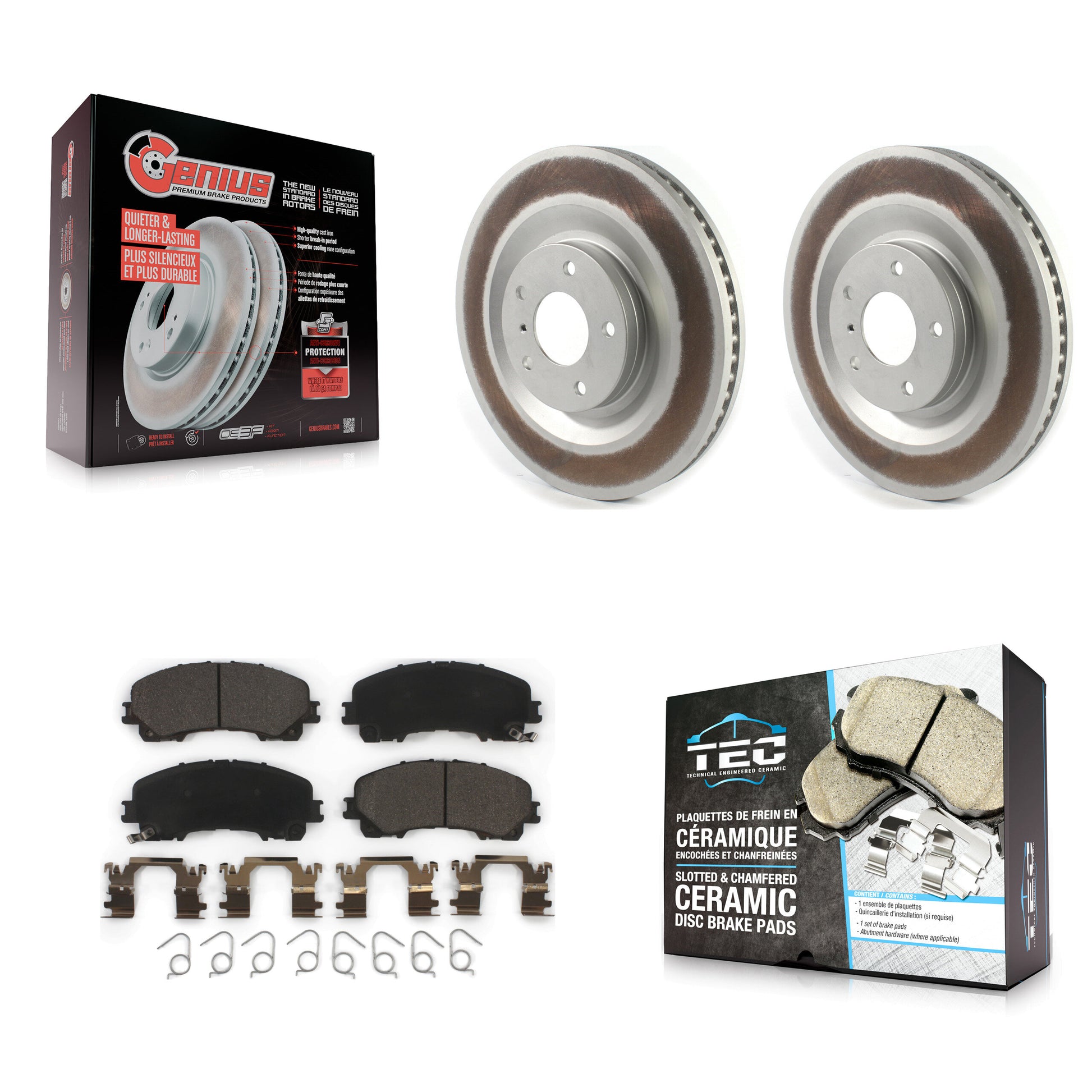 Transit Auto KGT-102893 Disc Brake Kit for 2019-2023 INFINITI QX55, INFINITI QX50 - Front