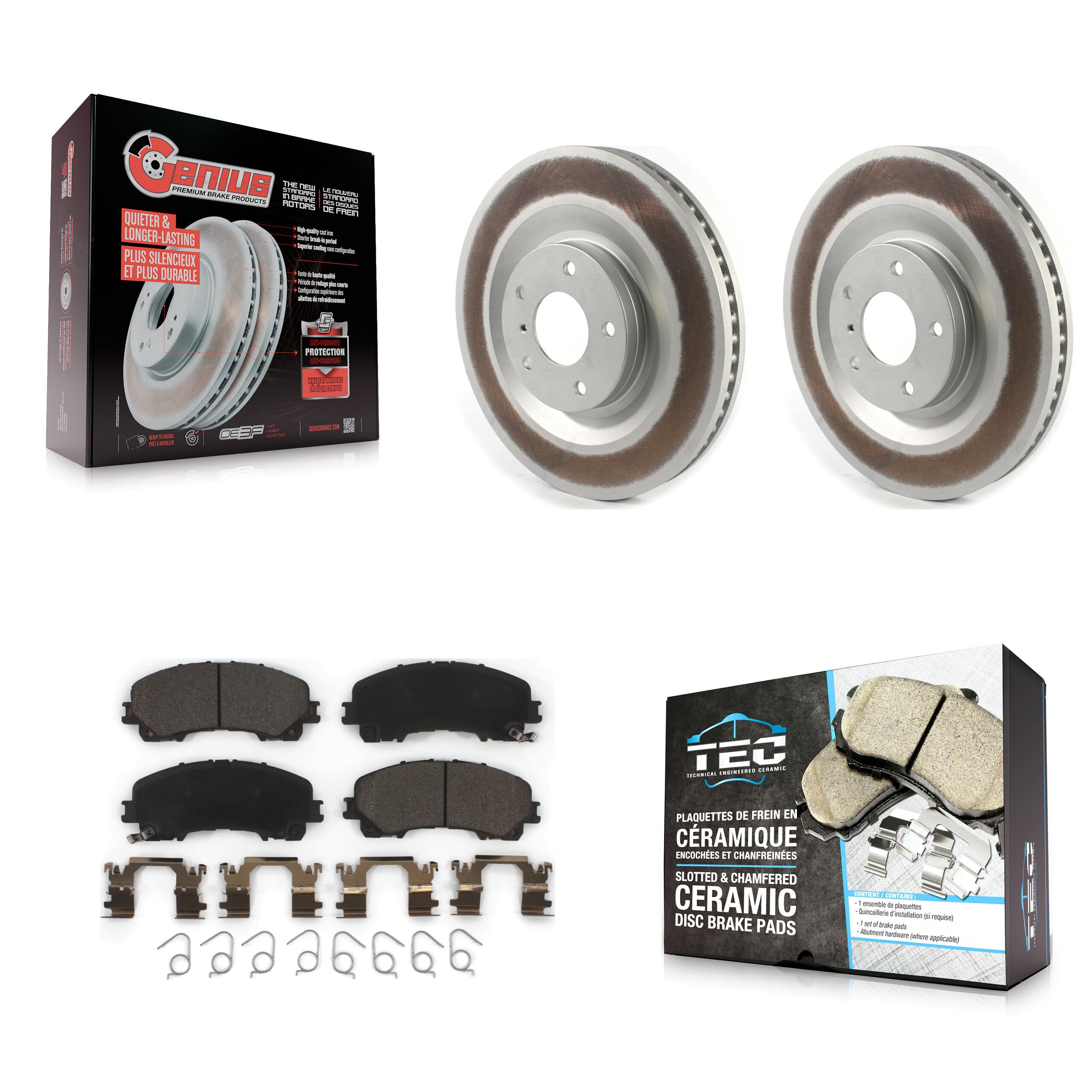 Transit Auto KGT-102893 Disc Brake Kit for 2019-2023 INFINITI QX55, INFINITI QX50 - Front