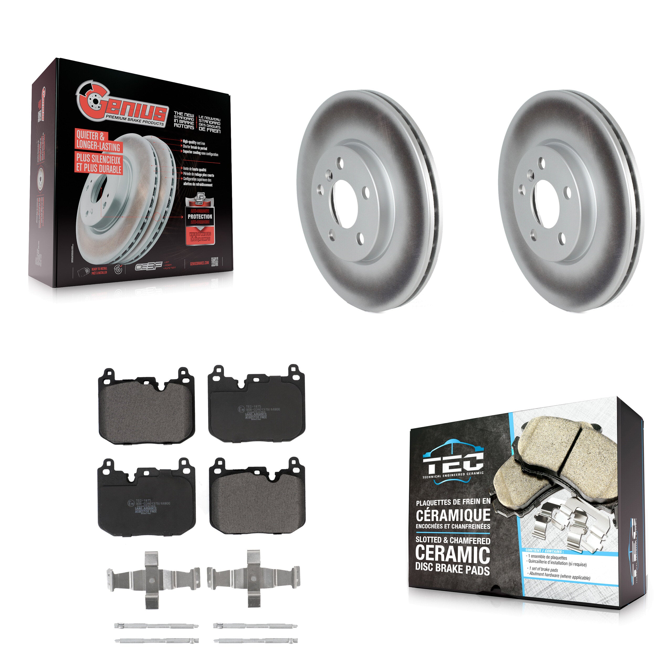 Transit Auto KGT-102894 Disc Brake Kit for 2017-2020 Mini Cooper Clubman - Front