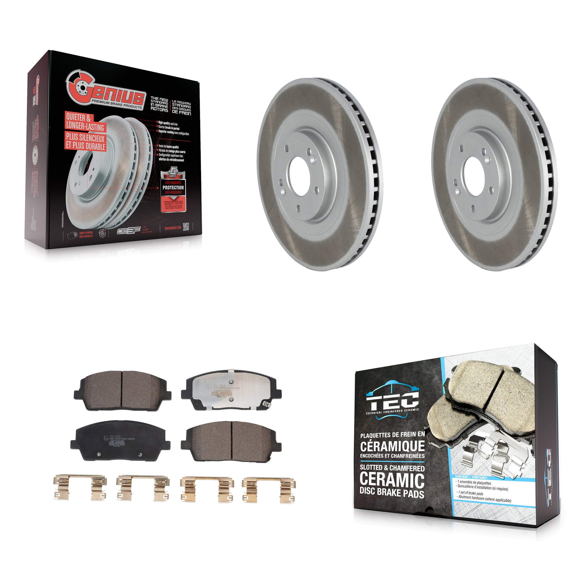 Transit Auto KGT-102895 Disc Brake Kit for 2020-2024 Hyundai Palisade, Kia Telluride - Front