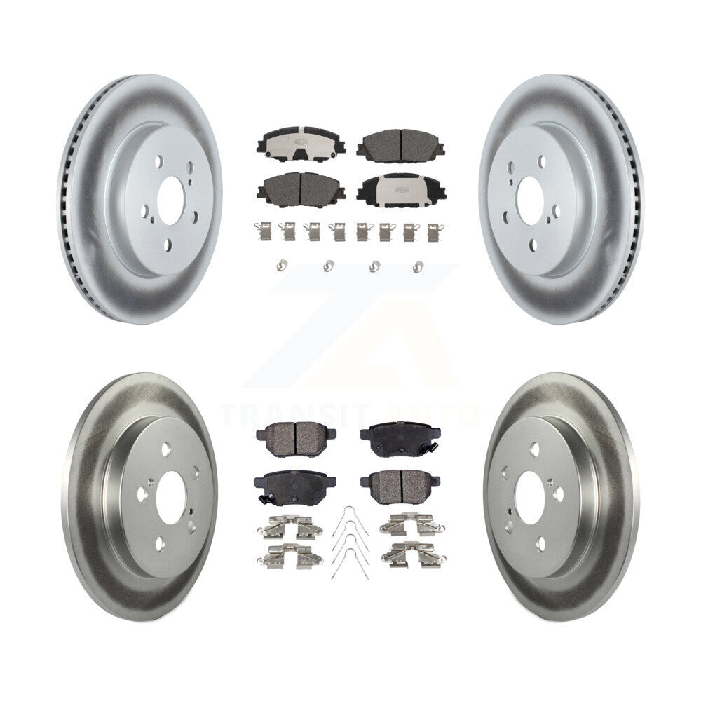 Transit Auto KGT-102910 Disc Brake Kit for 2020-2022 Toyota Corolla, Toyota Prius Prime - Front and Rear