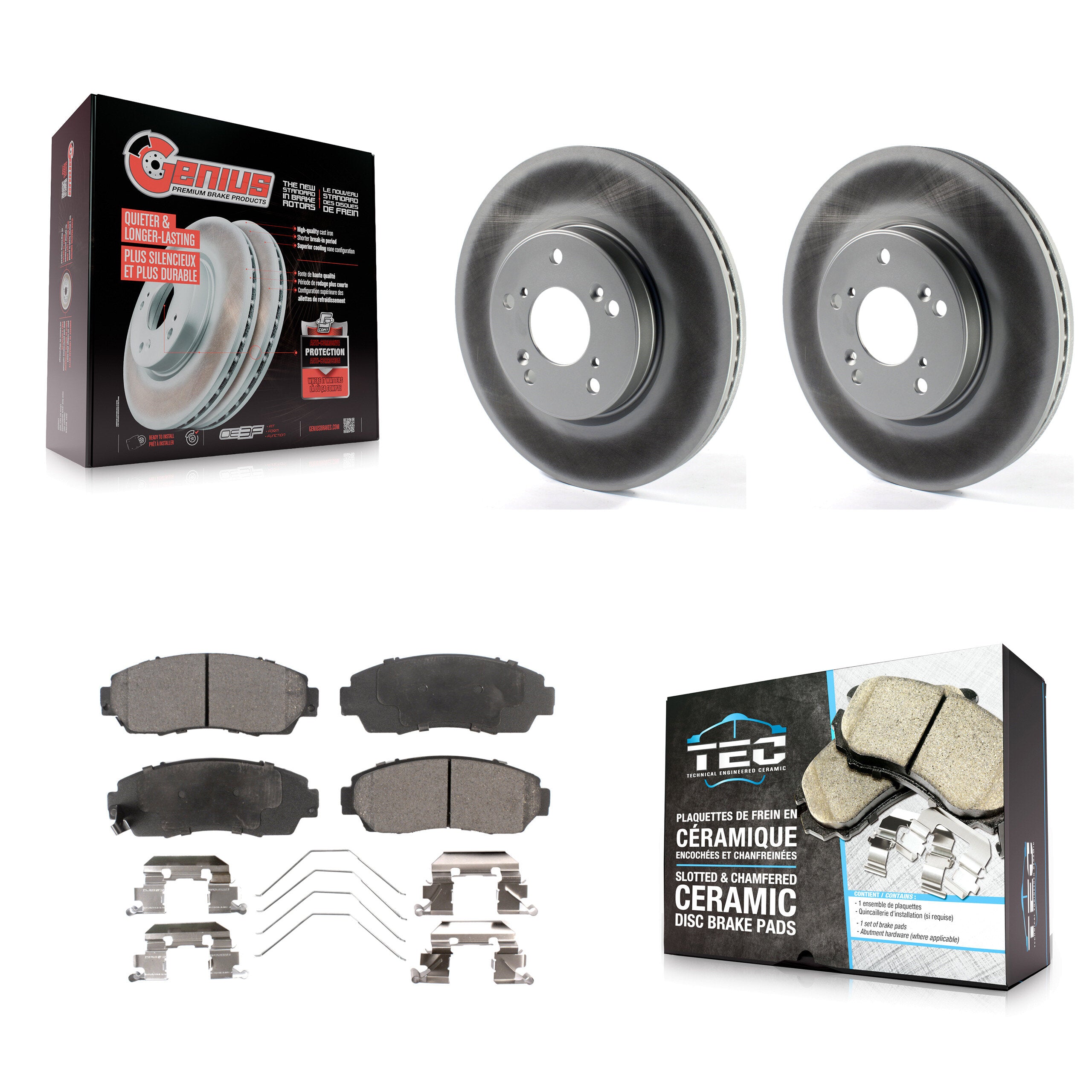 Transit Auto KGT-102930 Disc Brake Kit for 2020 Honda CR-V - Front