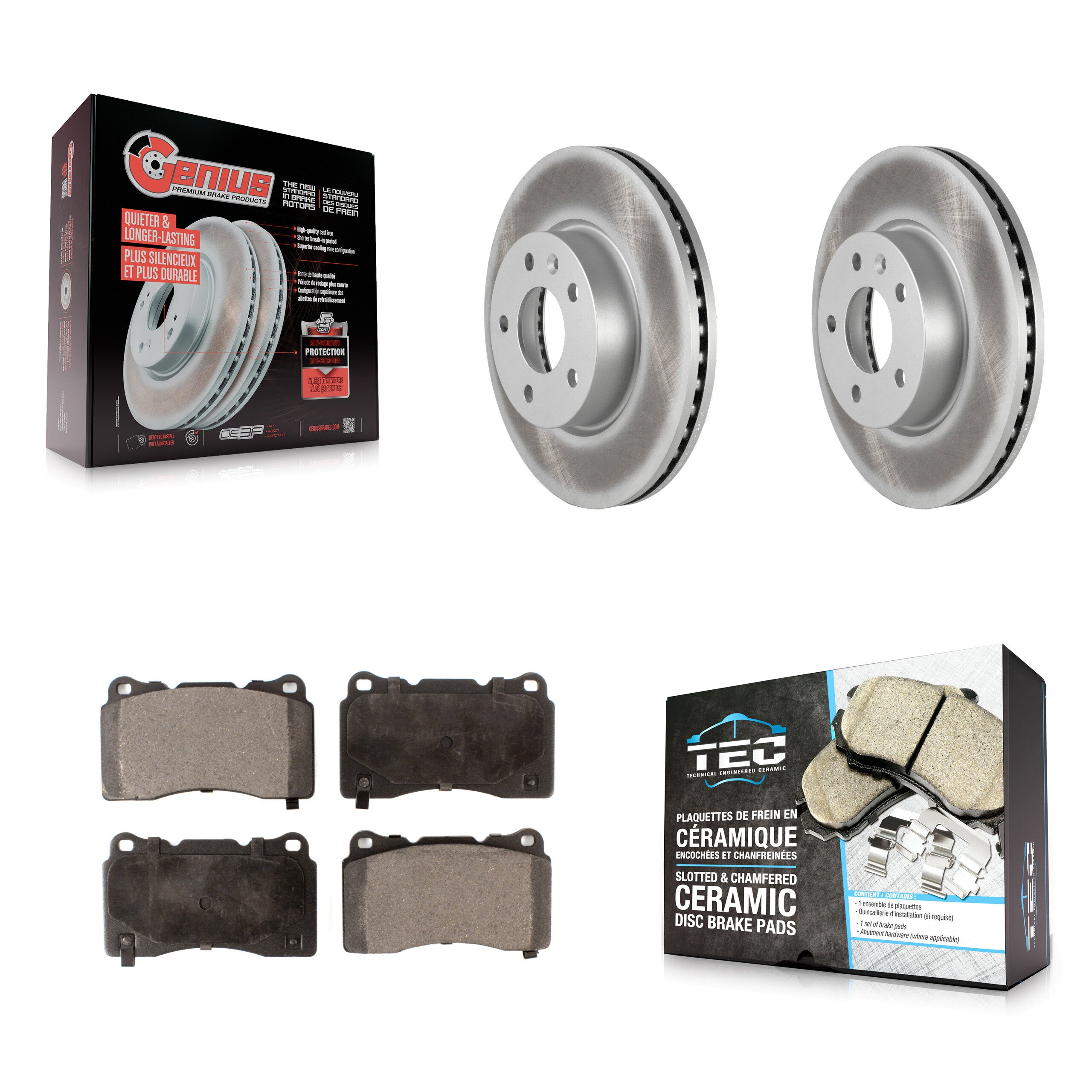 Transit Auto KGT-102931 Disc Brake Kit for 2019 Cadillac ATS - Front