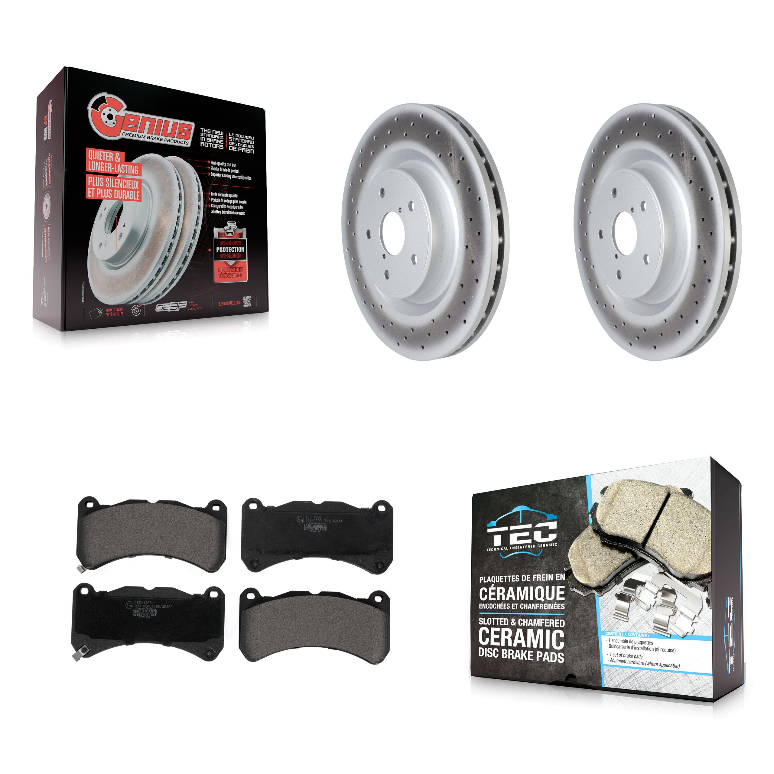 Transit Auto KGT-102941 Disc Brake Kit for 2018-2020 Subaru WRX STI - Front