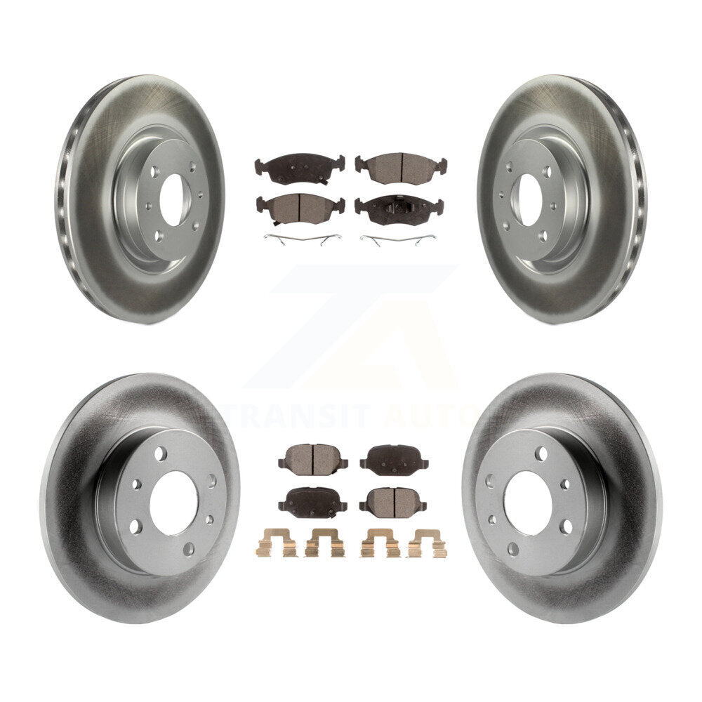 Transit Auto KGT-102947 Disc Brake Kit for 2018-2019 Fiat 500 - Front and Rear