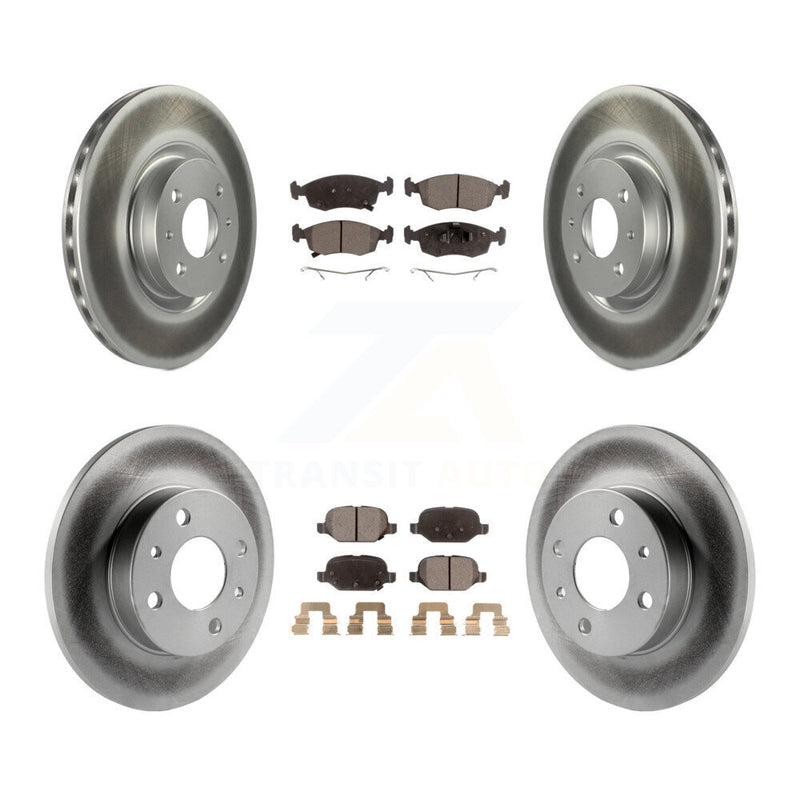 Transit Auto KGT-102947 Disc Brake Kit for 2018-2019 Fiat 500 - Front and Rear