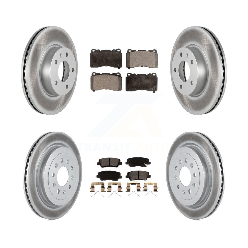 Transit Auto KGT-102953 Disc Brake Kit for 2019 Cadillac ATS - Front and Rear