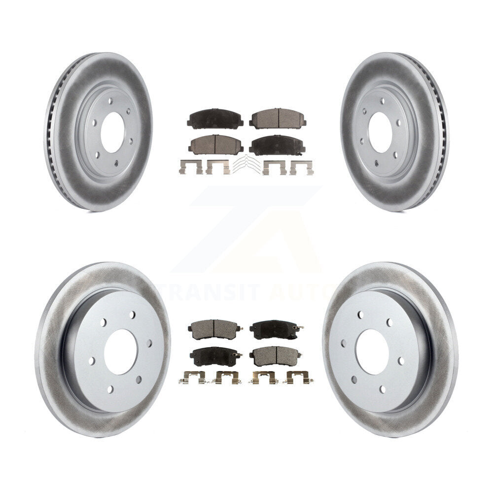 Transit Auto KGT-102955 Disc Brake Kit for 2017-2019 Nissan Armada - Front and Rear