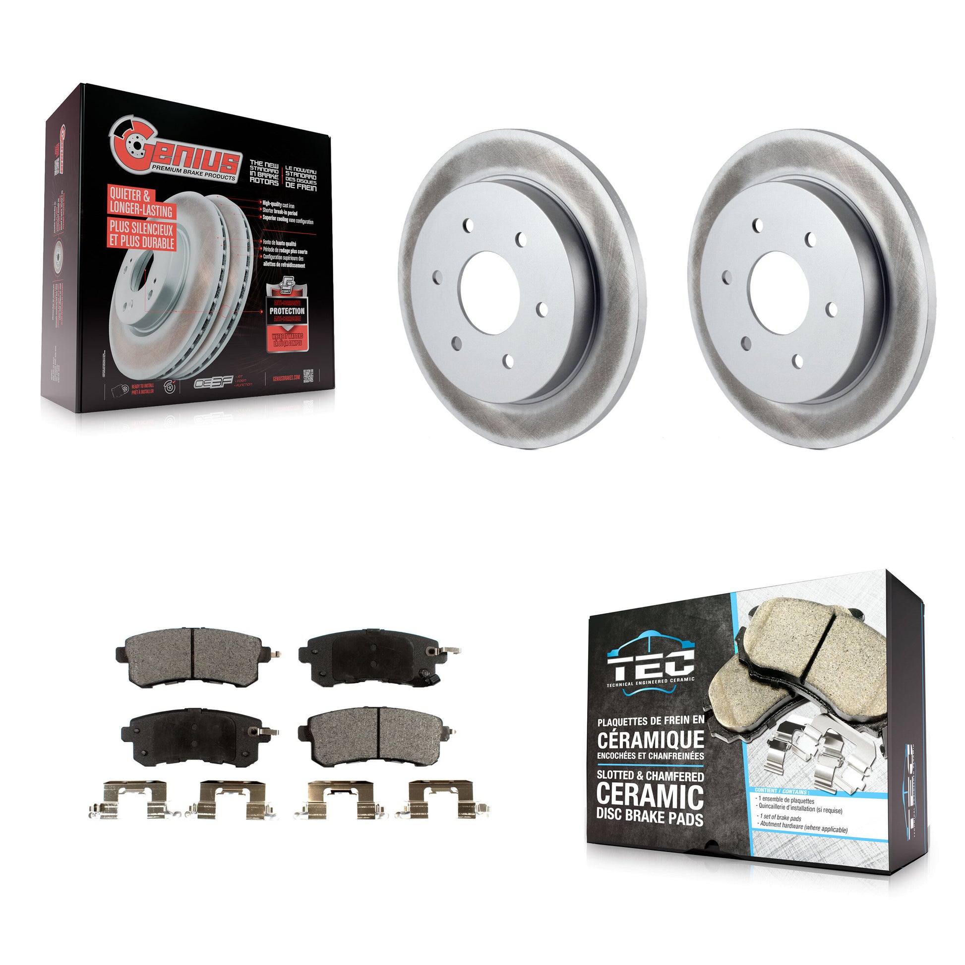 Transit Auto KGT-102970 Disc Brake Kit for 2017-2019 Nissan Armada - Rear