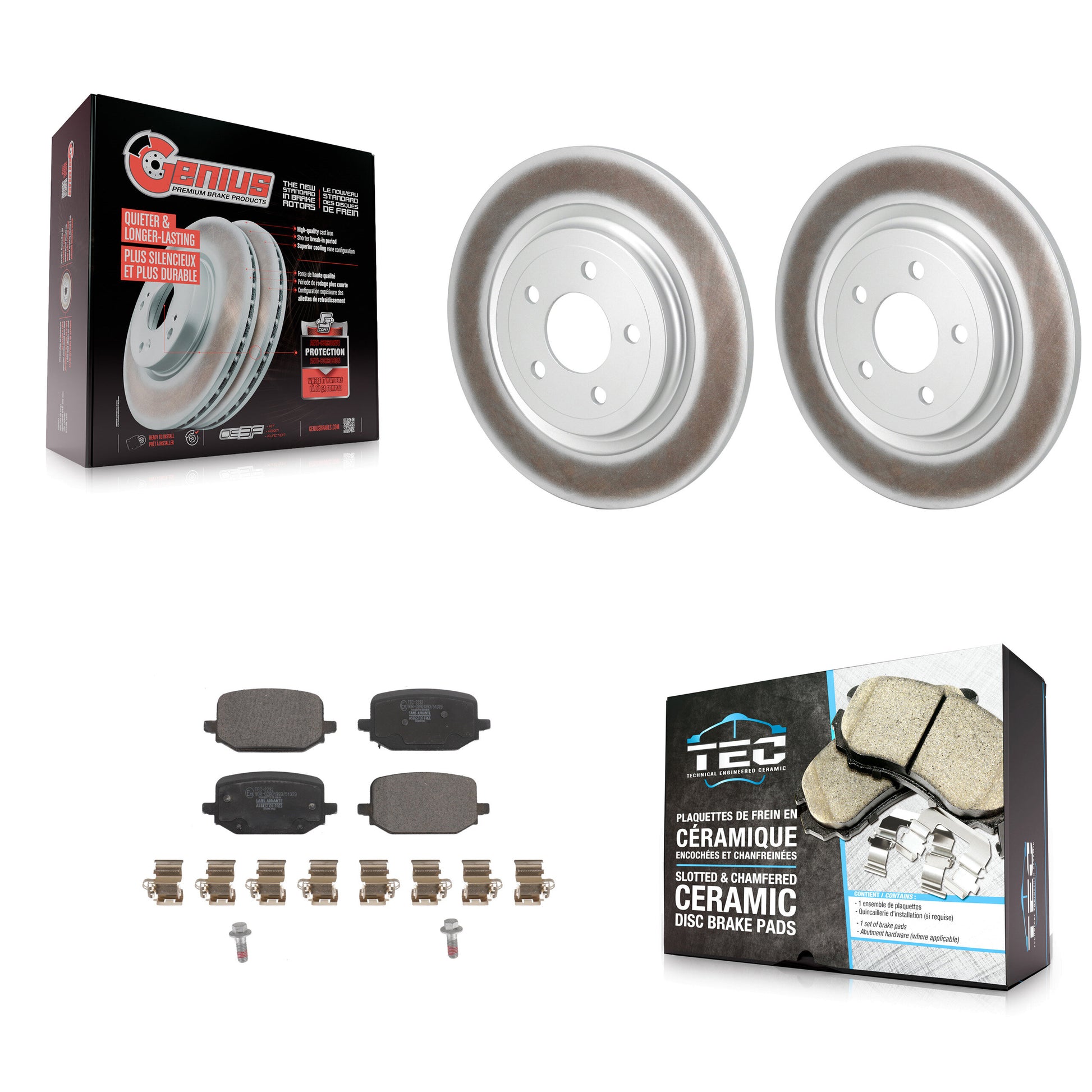 Transit Auto KGT-102972 Disc Brake Kit for 2022-2024 Ford Explorer - Rear