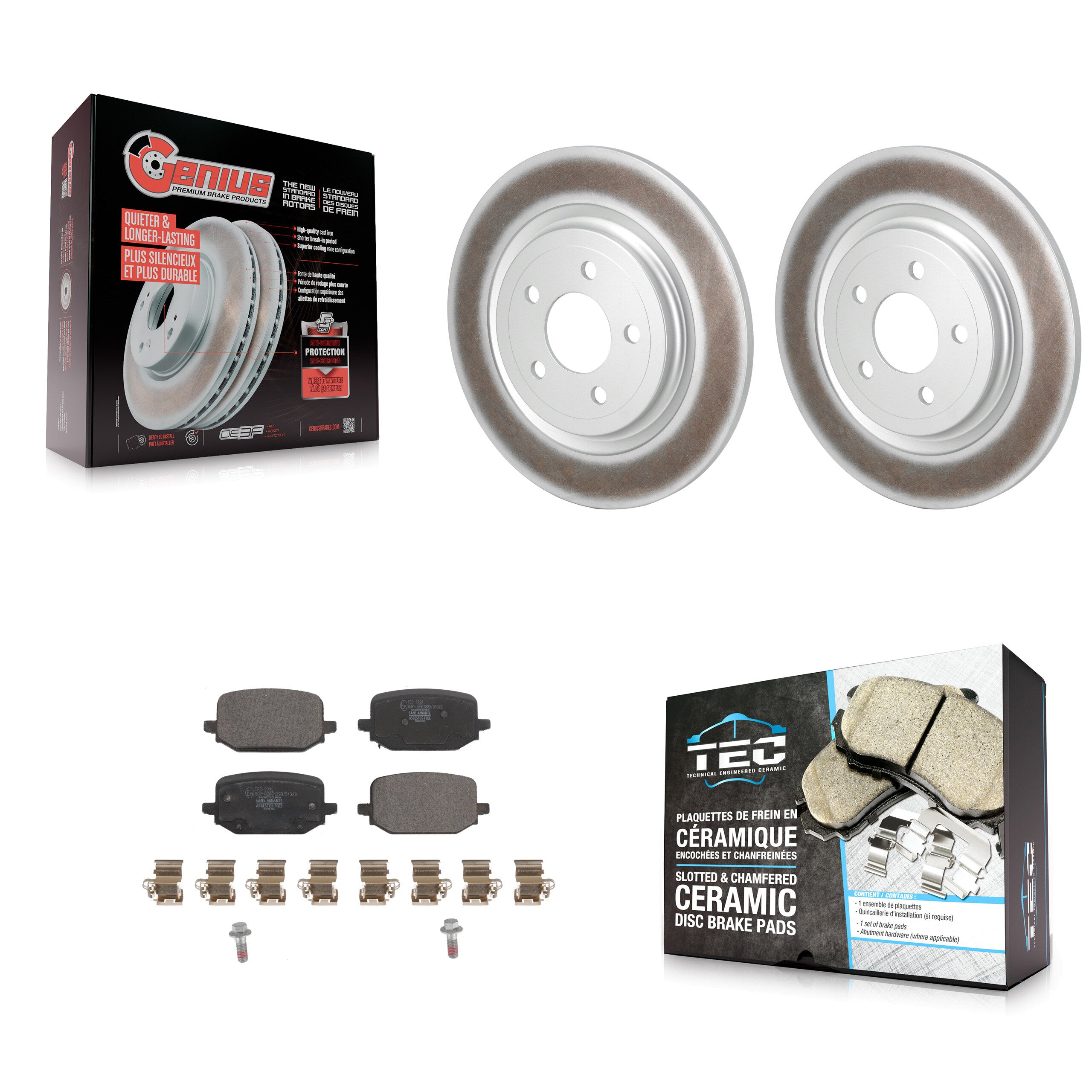 Transit Auto KGT-102972 Disc Brake Kit for 2022-2024 Ford Explorer - Rear