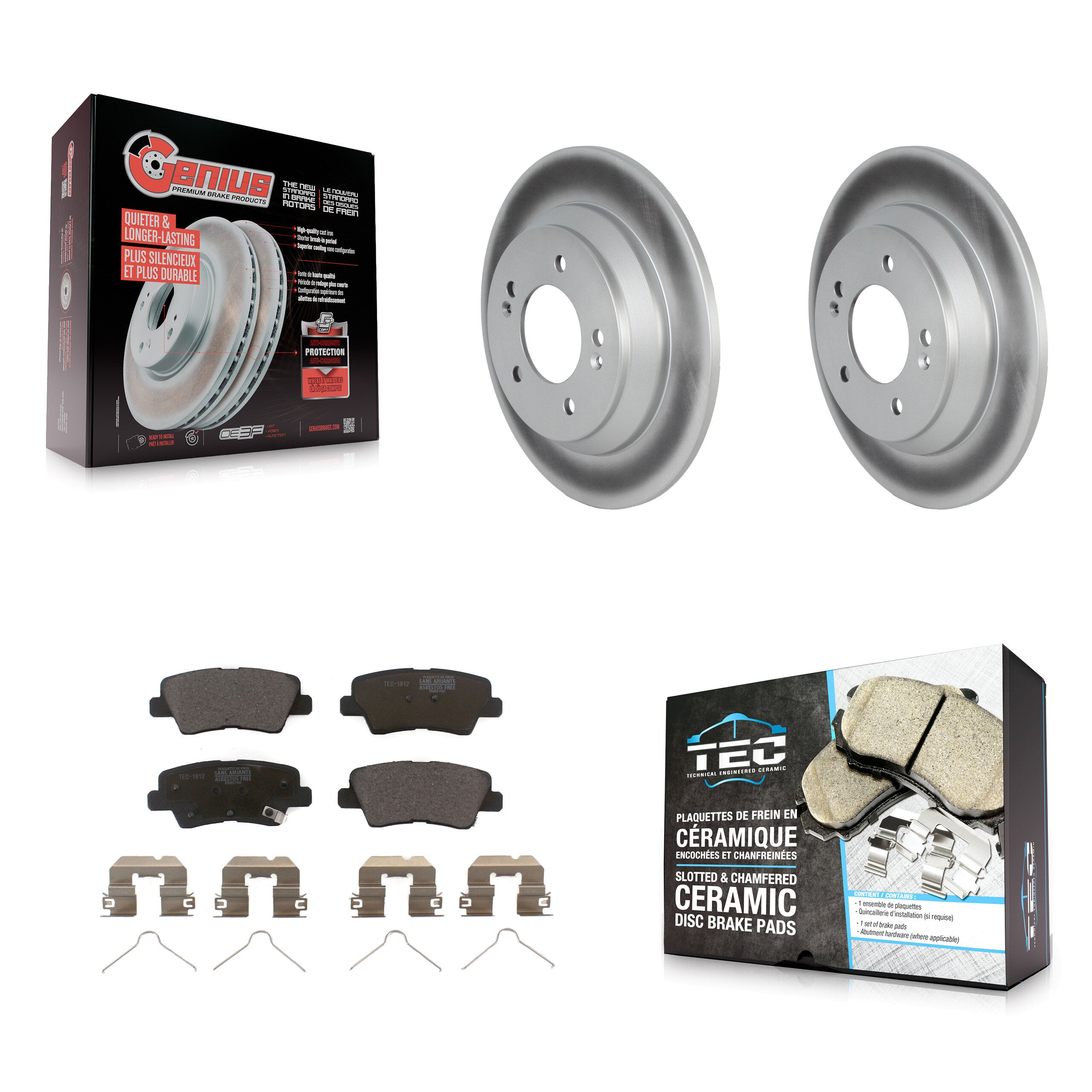 Transit Auto KGT-102976 Disc Brake Kit for 2020-2022 Kia Soul - Rear