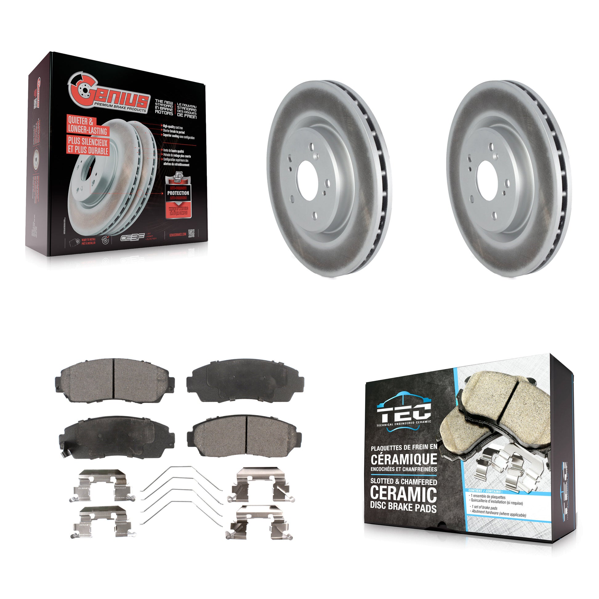 Transit Auto KGT-102986 Disc Brake Kit for 2019-2024 Acura RDX - Front