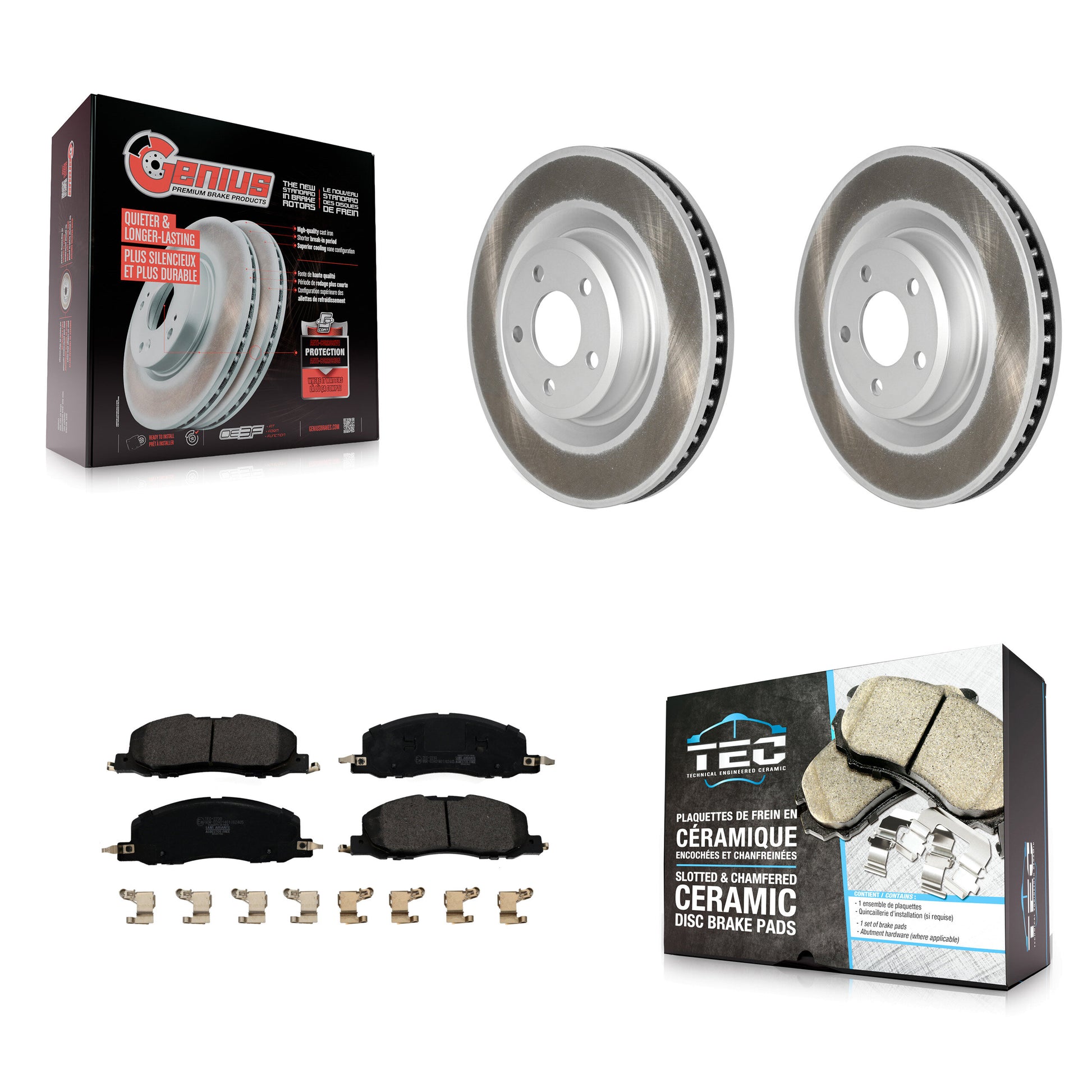 Transit Auto KGT-102990 Disc Brake Kit for 2020-2023 Lincoln Aviator, Ford Explorer - Front